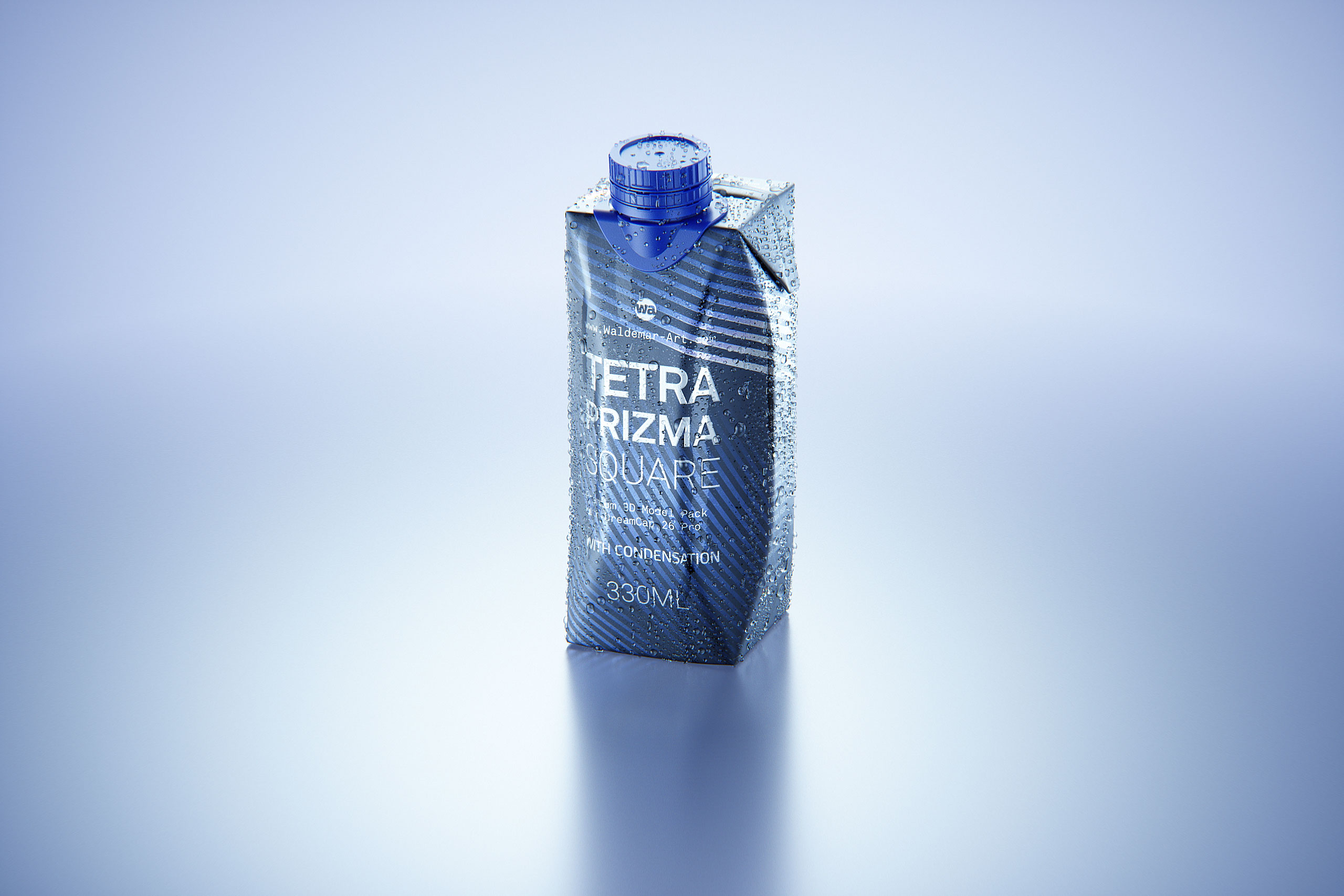 Tetra Prisma Square 330ml with Dream Cap 26 Pro and Condensation Premium 3D model pack