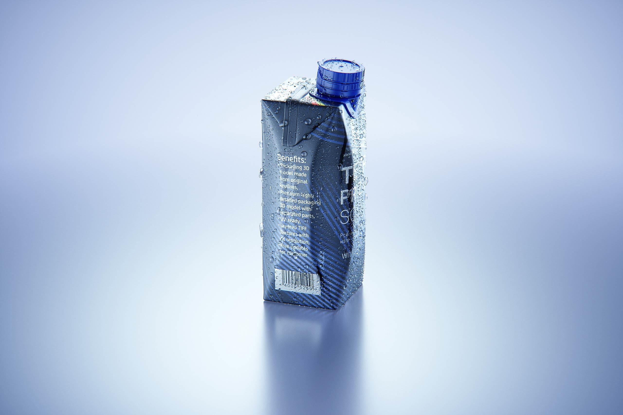 Tetra Prisma Square 330ml with Dream Cap 26 Pro and Condensation Premium 3D model pack