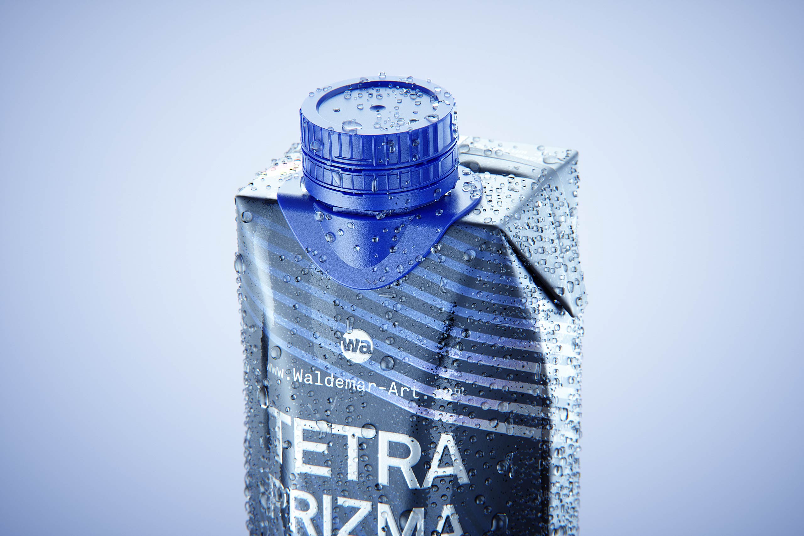 Tetra Prisma Square 330ml with Dream Cap 26 Pro and Condensation Premium 3D model pack