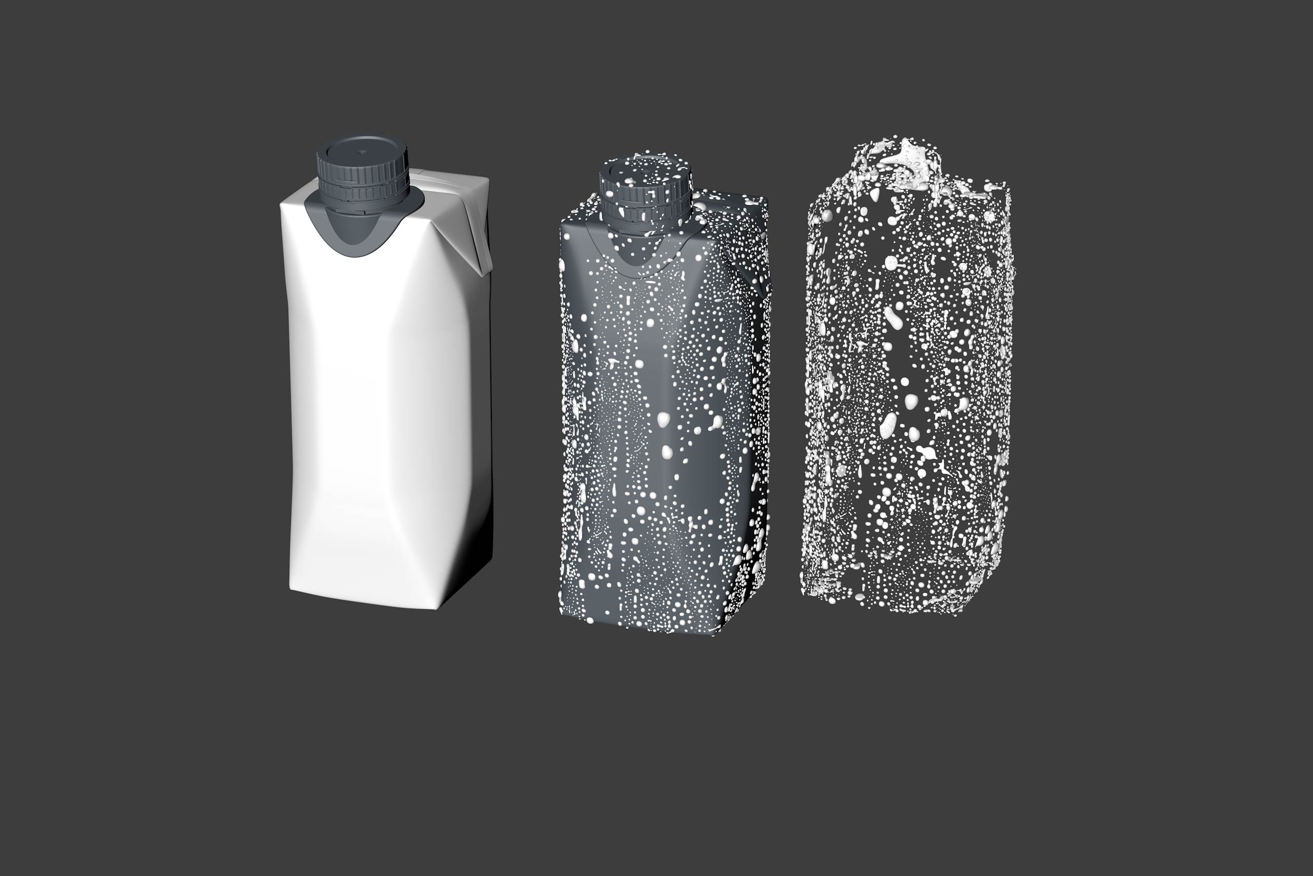 Tetra Prisma Square 330ml with Dream Cap 26 Pro and Condensation Premium 3D model pack