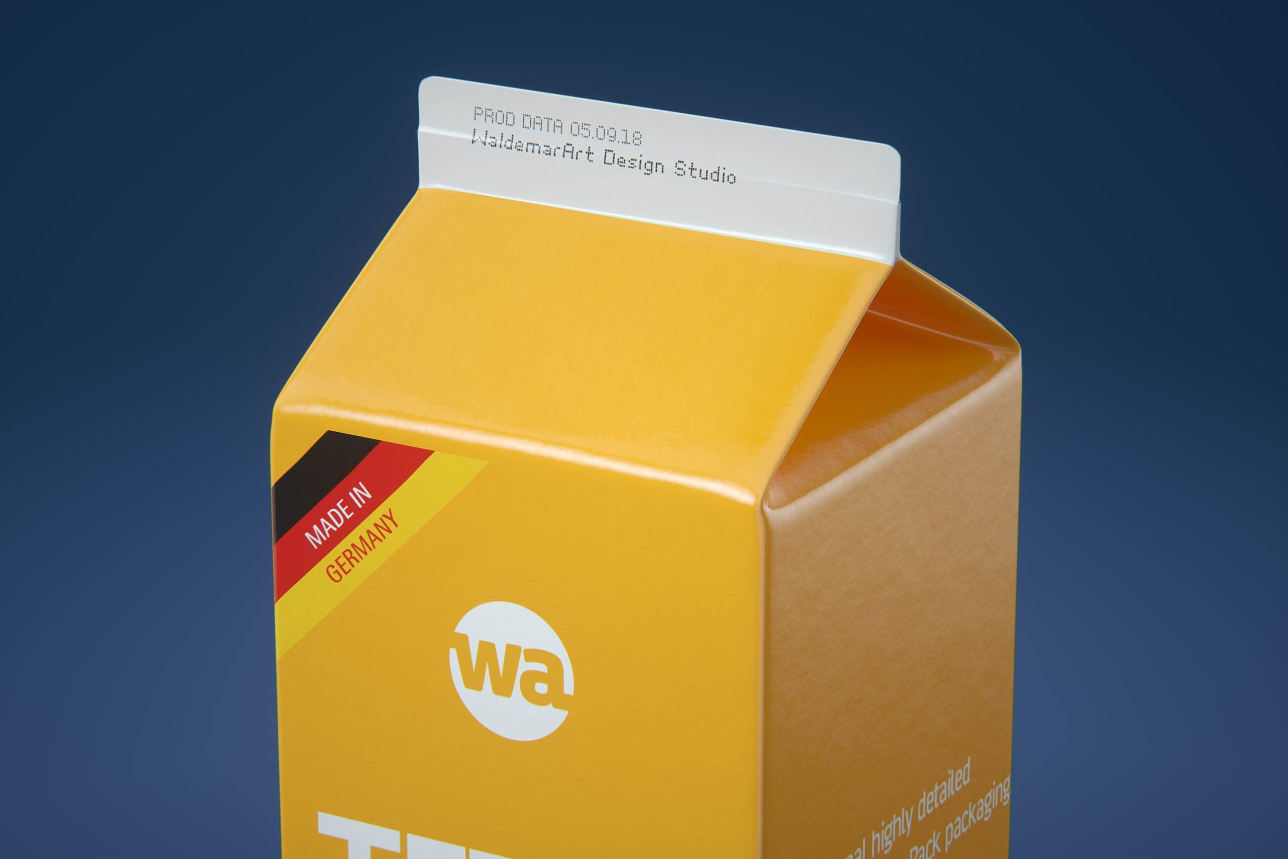 Tetra Pack REX 1000ml Professional carton packaging 3D model pak