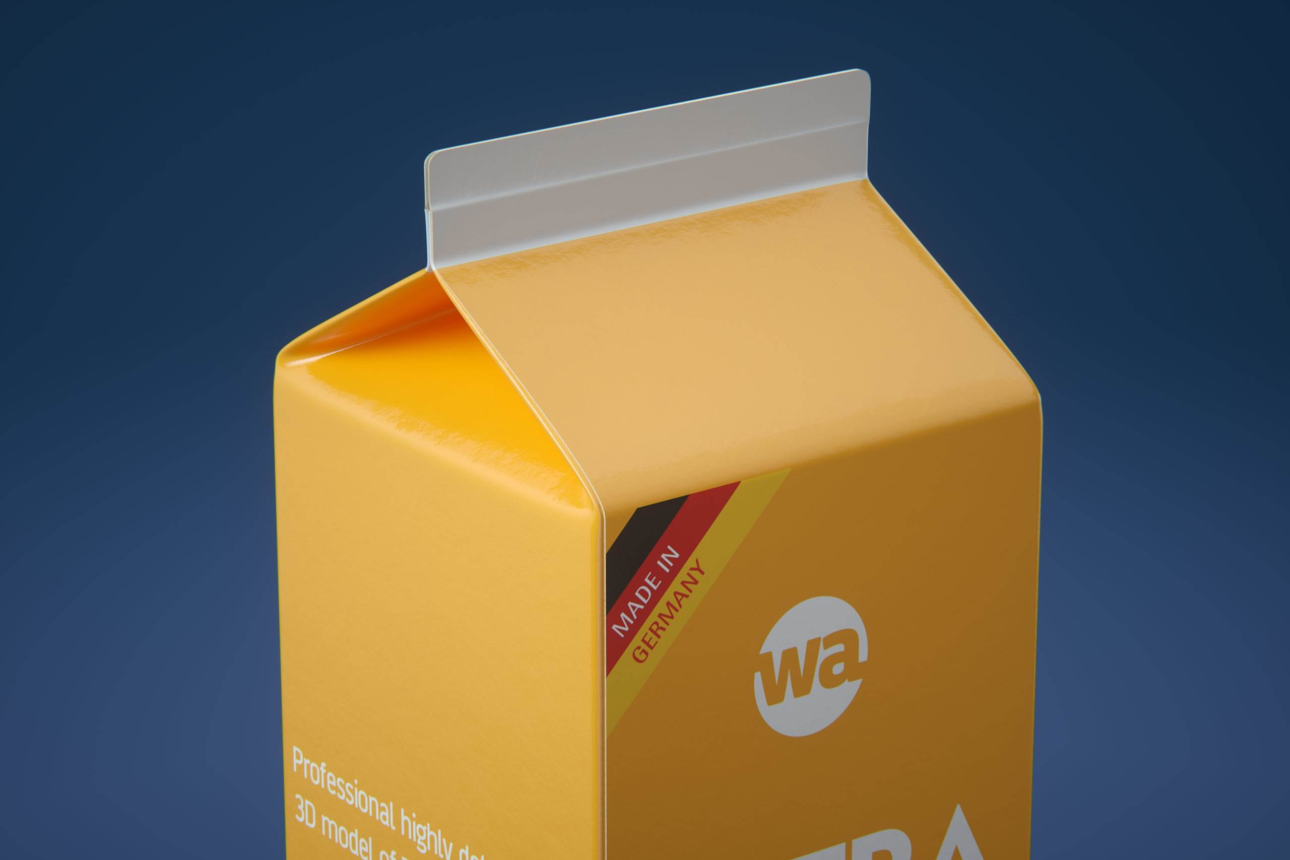 Tetra Pack REX 1000ml Professional carton packaging 3D model pak