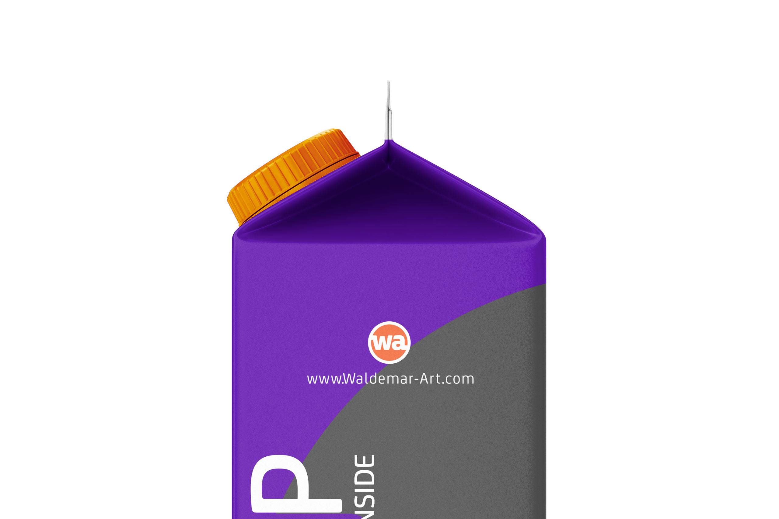 Photoshop Mockup of Tetra Pack Rex 1000ml with TwistCap Side View