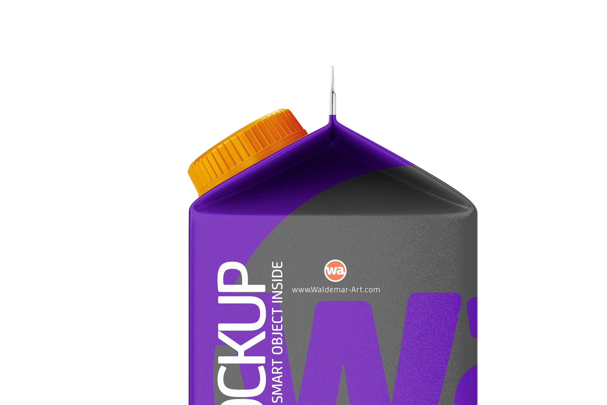 Package Mock-up of Tetra Pack Rex 500ml with TwistCap Side View