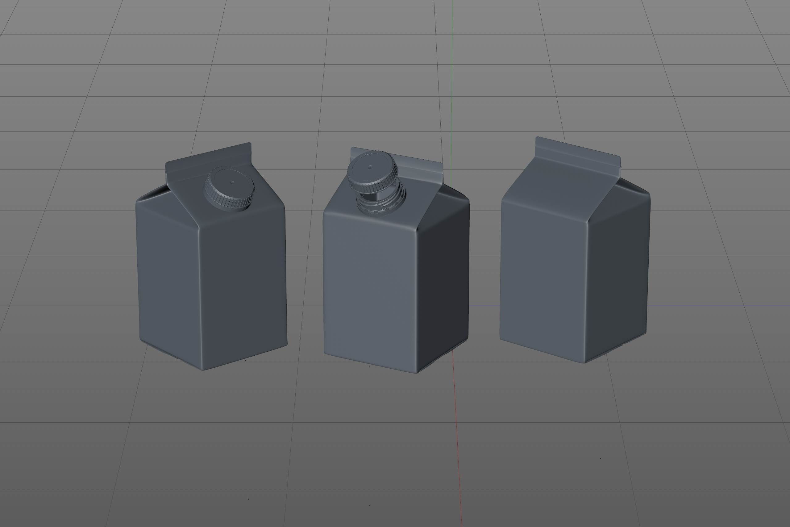 Tetra Rex 500ml carton packaging 3d model with TwistCap