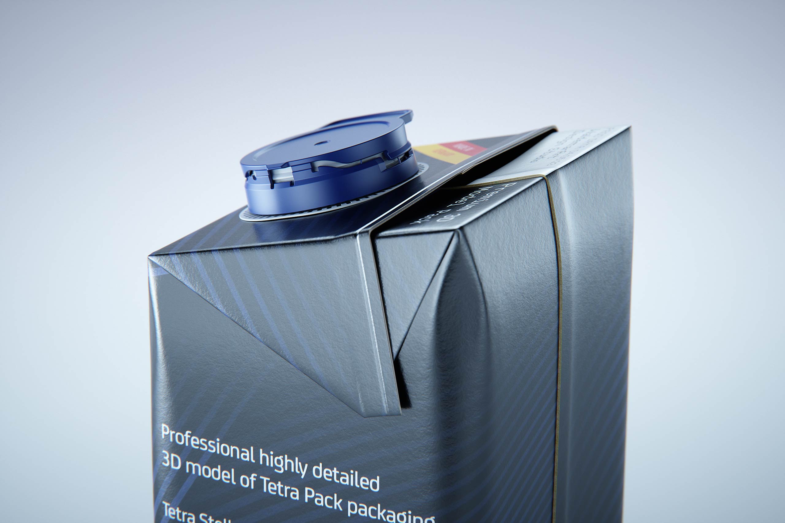 Tetra Stelo Edge 500ml with LightWing 30 premium carton packaging 3D model