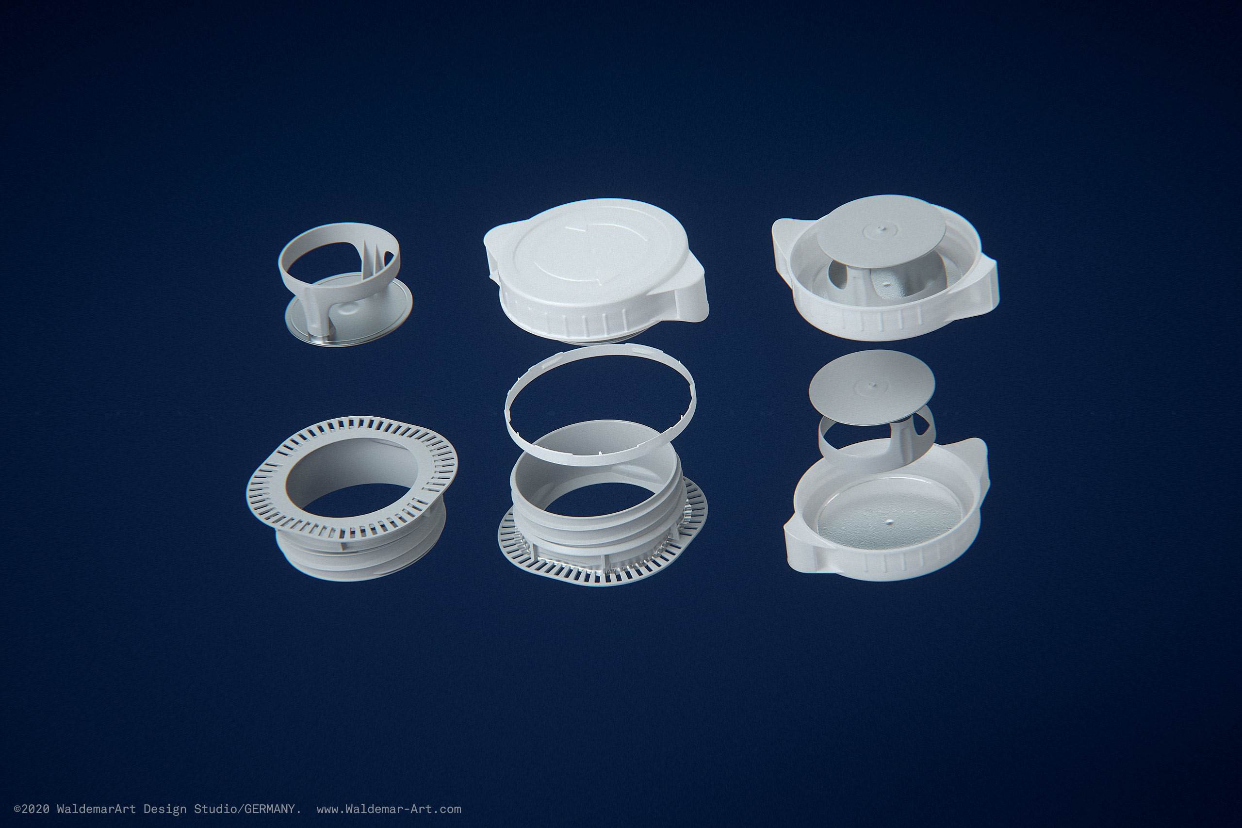 Packaging 3d model of Tetra Pack Stello EDGE 500ml with WingCap 30