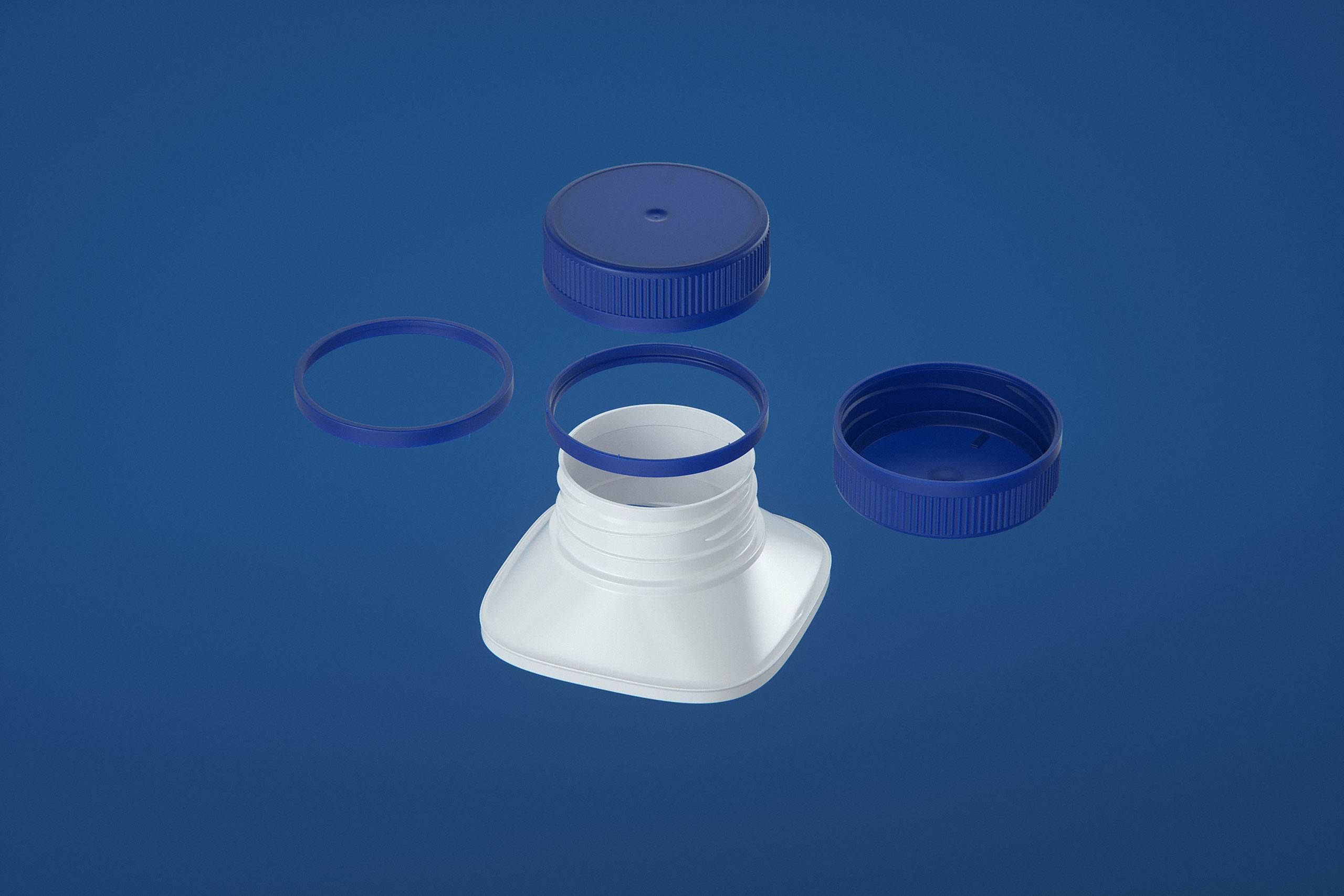 Tetra Top MIDI 200ml 3D model of carton package with Eifel O38 closure