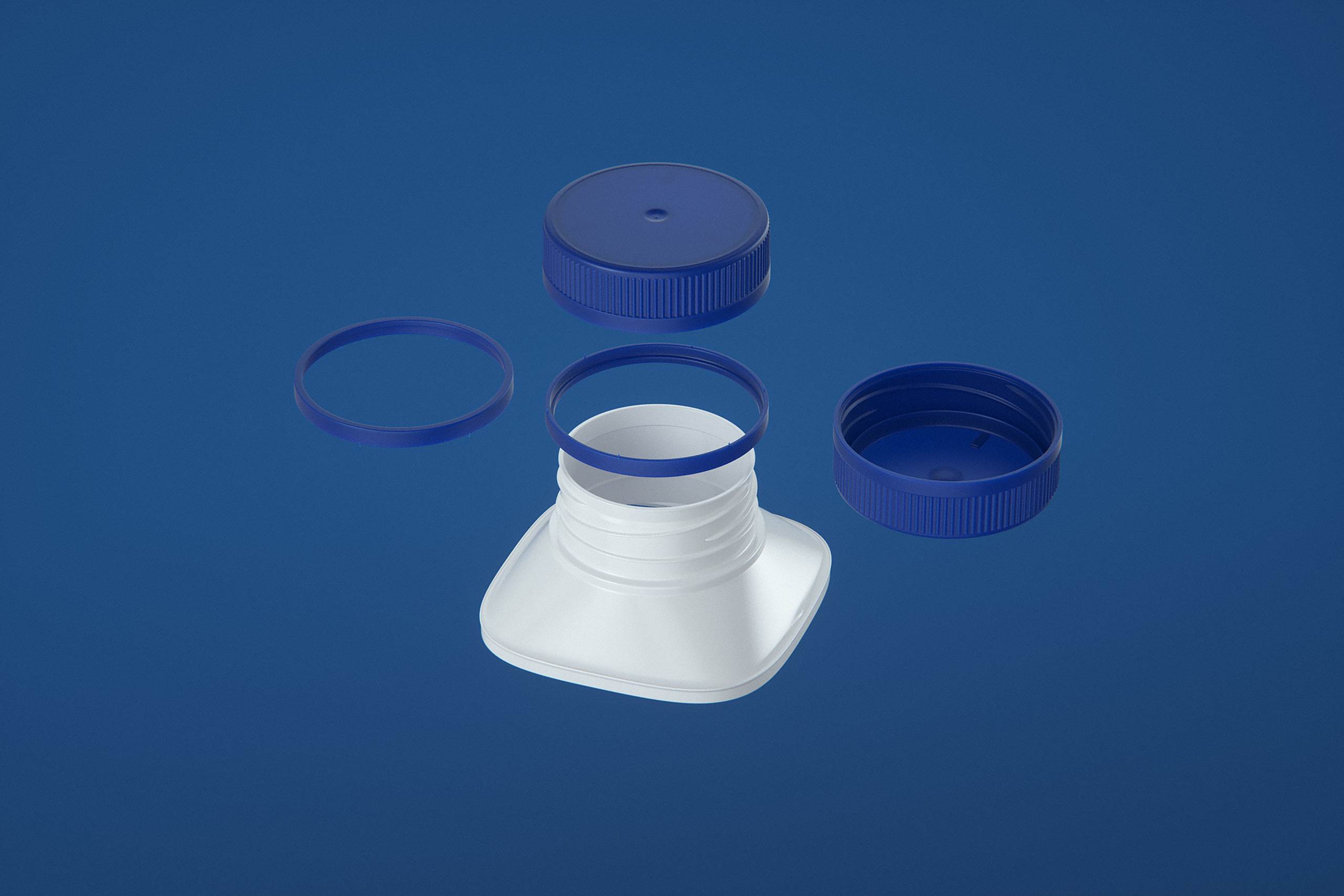 Tetra Top MIDI 250ml 3D model of carton package with Eifel O38 closure