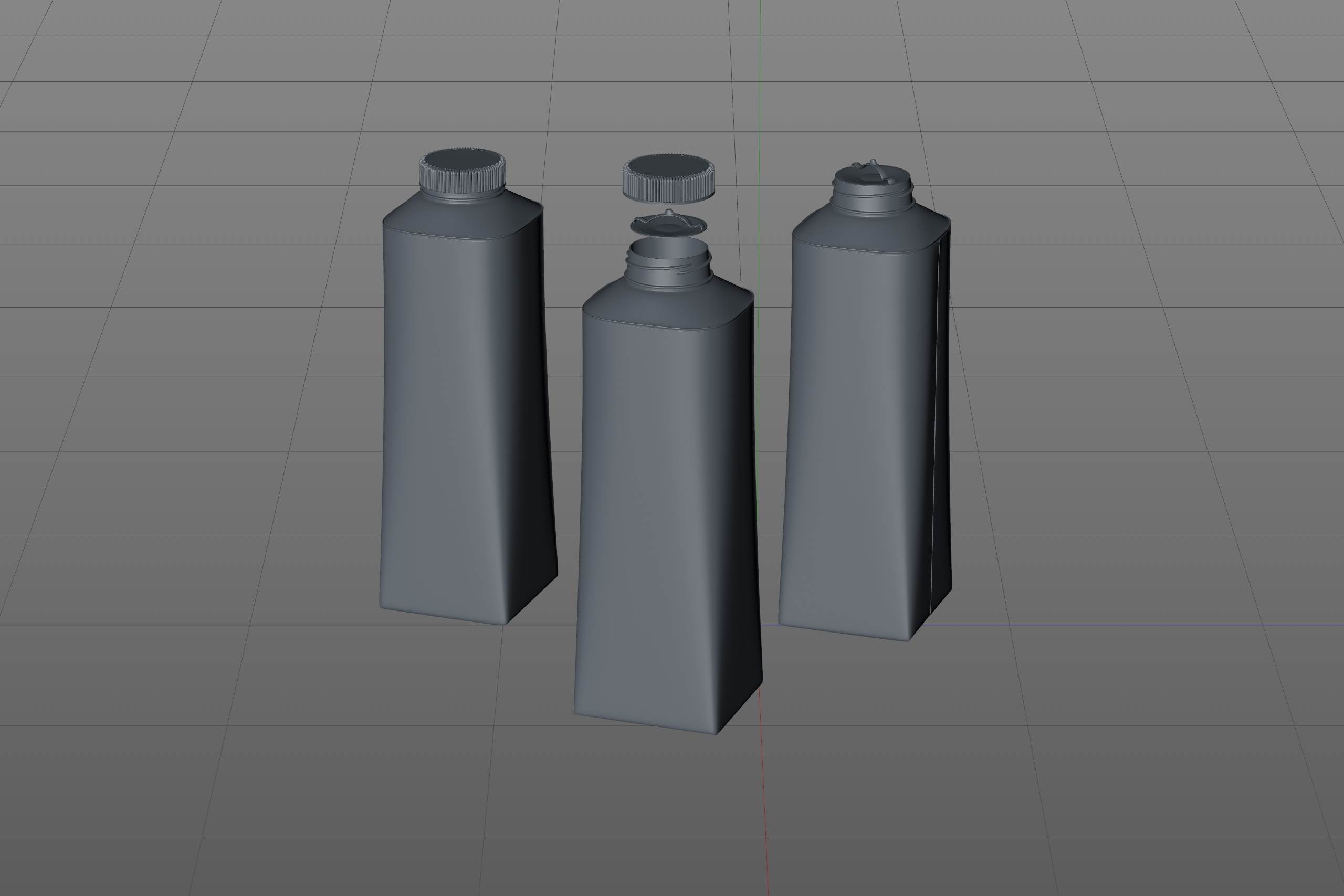 Tetra Top MIDI 500ml 3D model of carton package with KATLA S38 closure