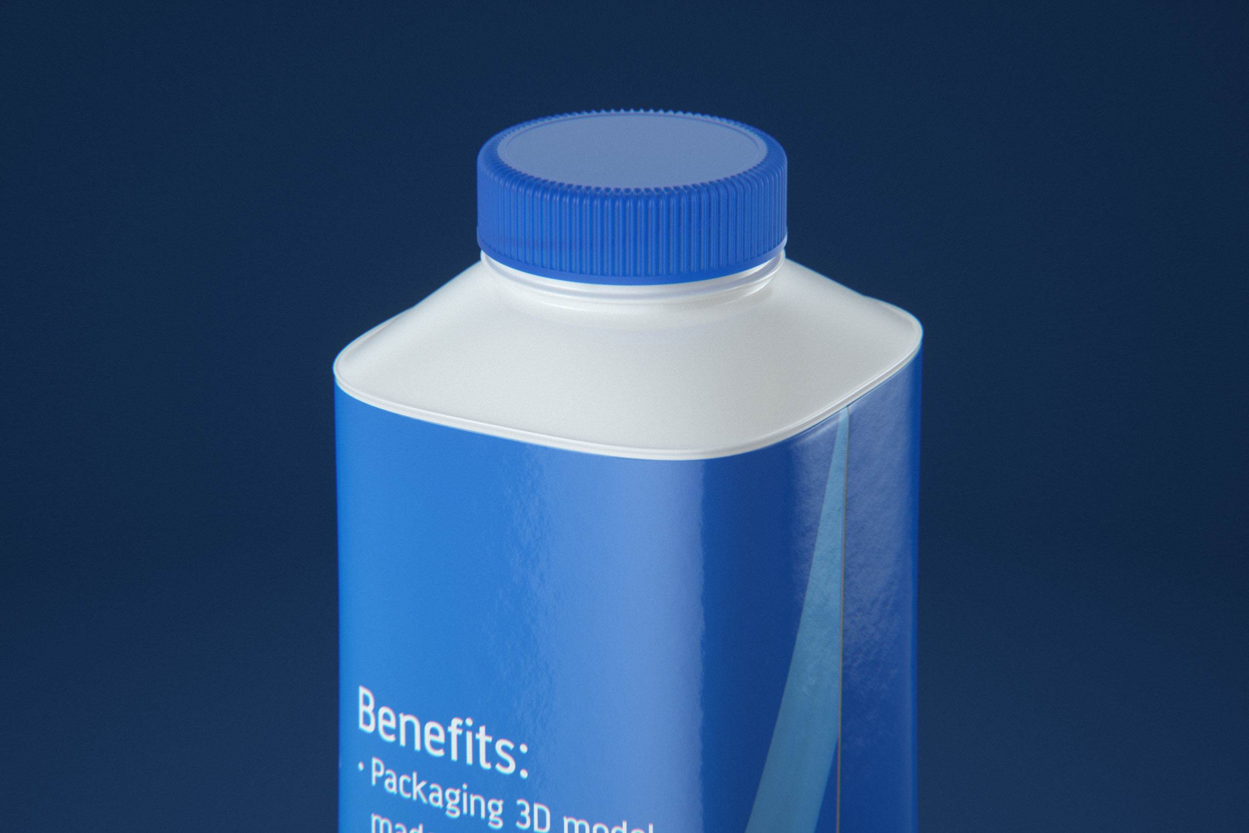 Tetra Top MIDI 500ml 3D model of carton package with KATLA S38 closure