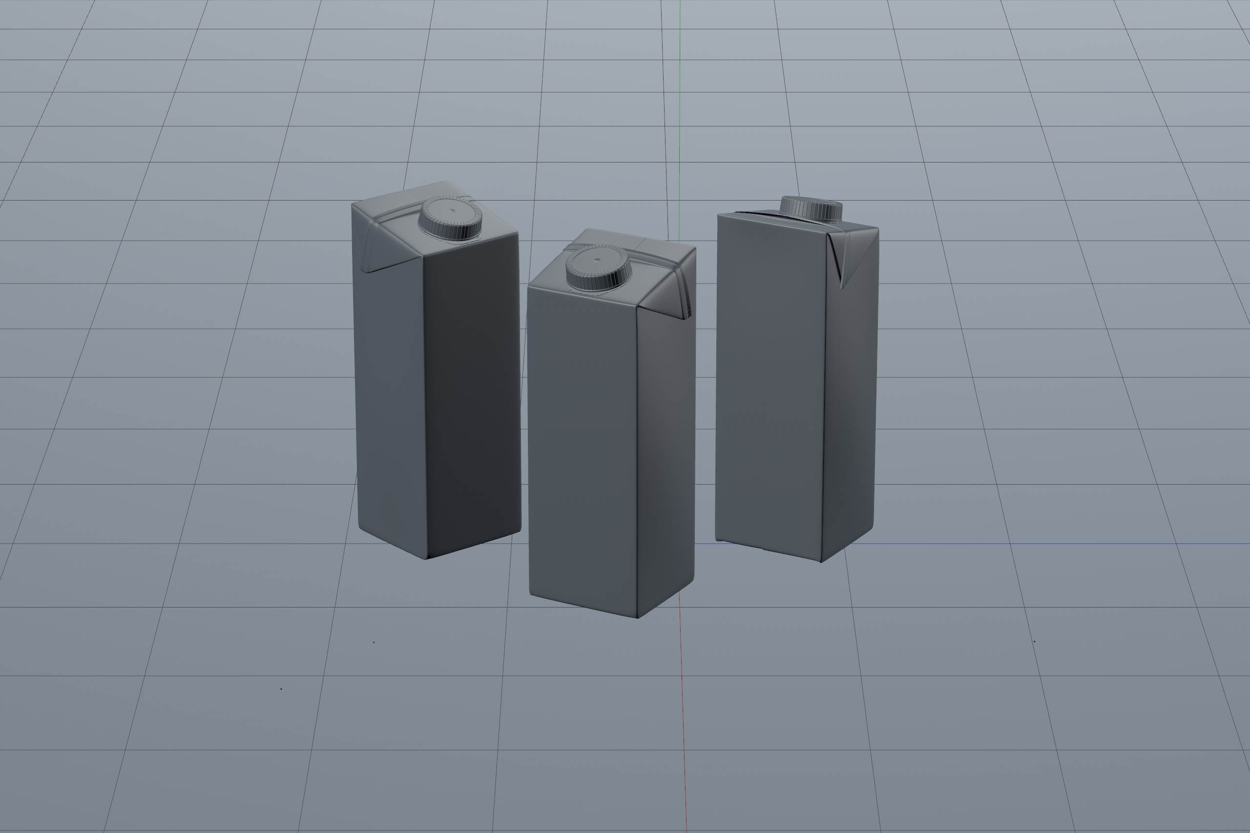 Tetra Pack Brick EDGE 1000ml Premium packaging 3D model pak with SimplyTwist34 closer