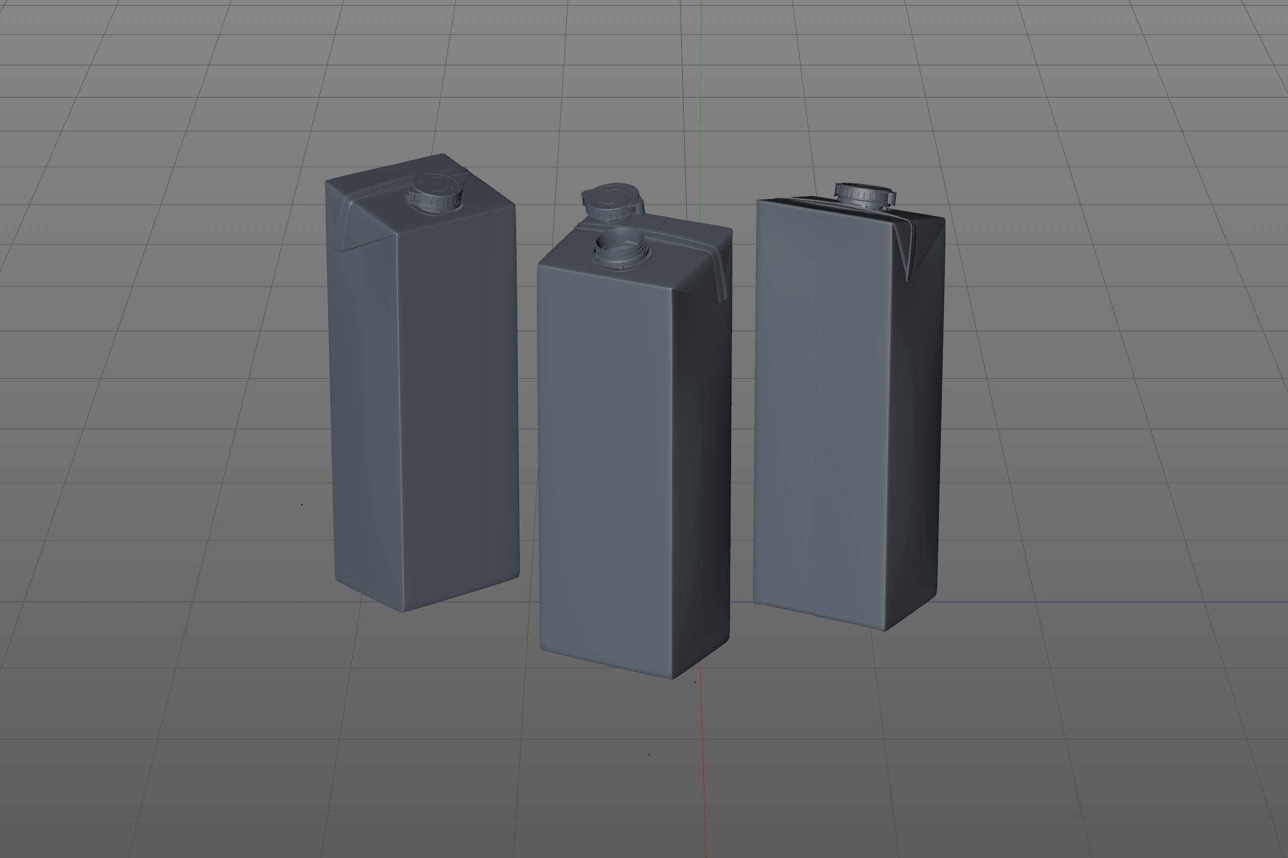 Tetra Pack Brick EDGE 1500ml with WingCap30 Carton packaging professional 3D model pak