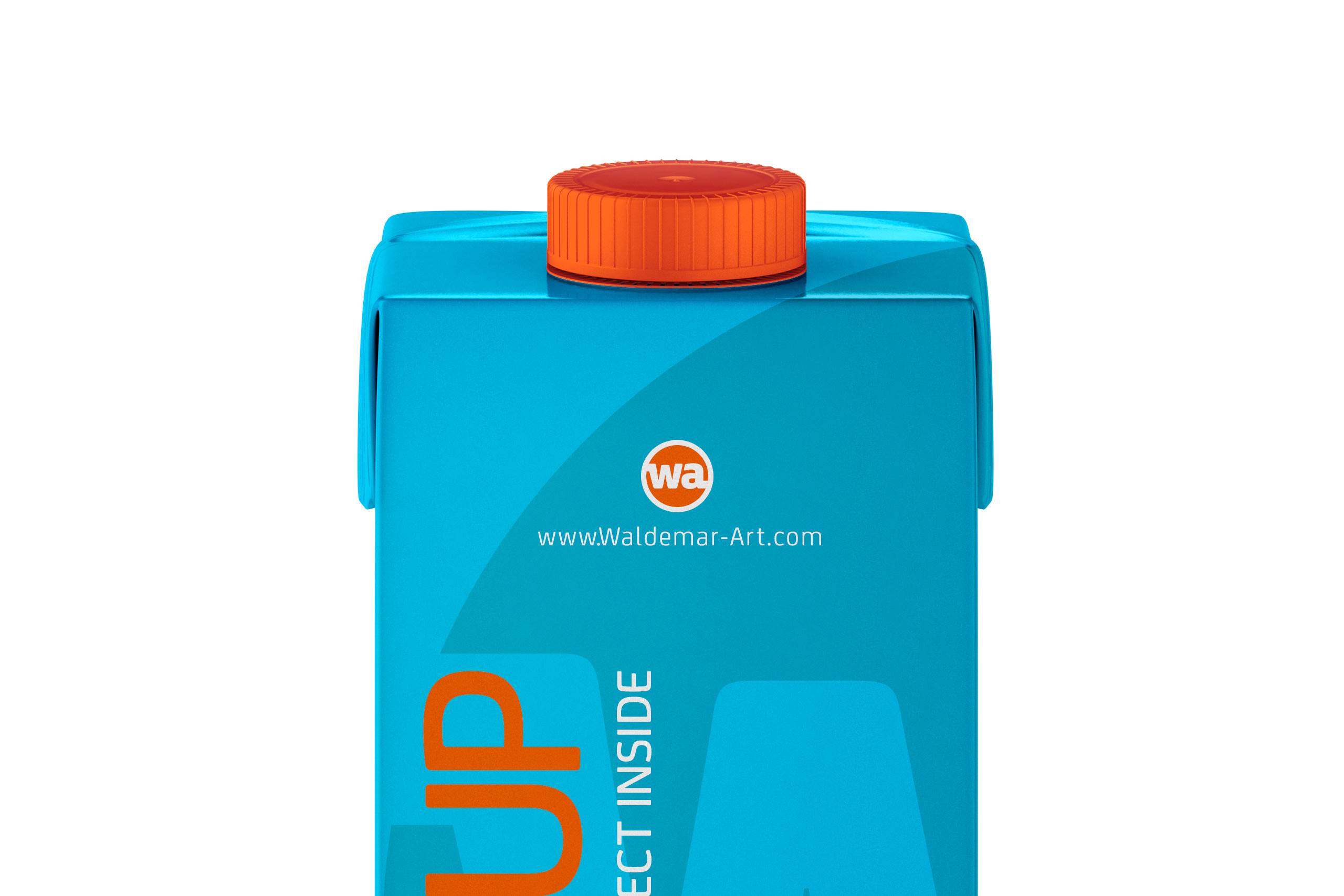 Package Mock-Up of Tetra Pack Brick Aseptic 1000ml with LightCap30 Front View