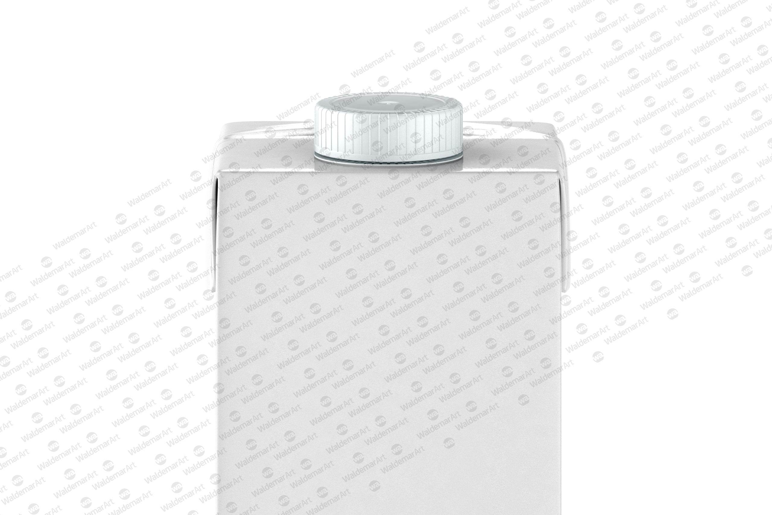 Package Mock-Up of Tetra Pack Brick Aseptic 1000ml with LightCap30 Front View