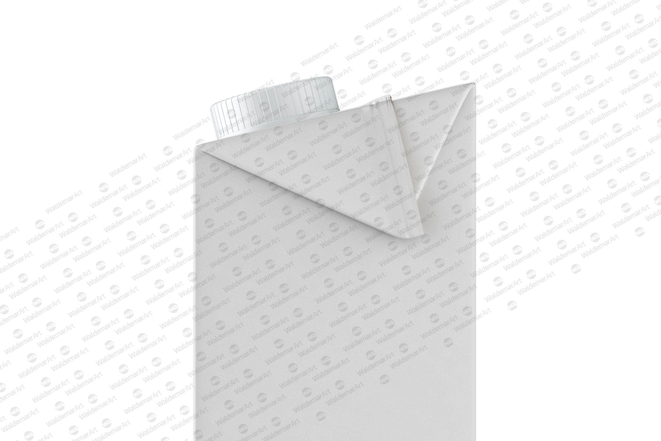 Packaging MockUp of Tetra Pack Brick Aseptic 1000ml with LightCap30 Side View