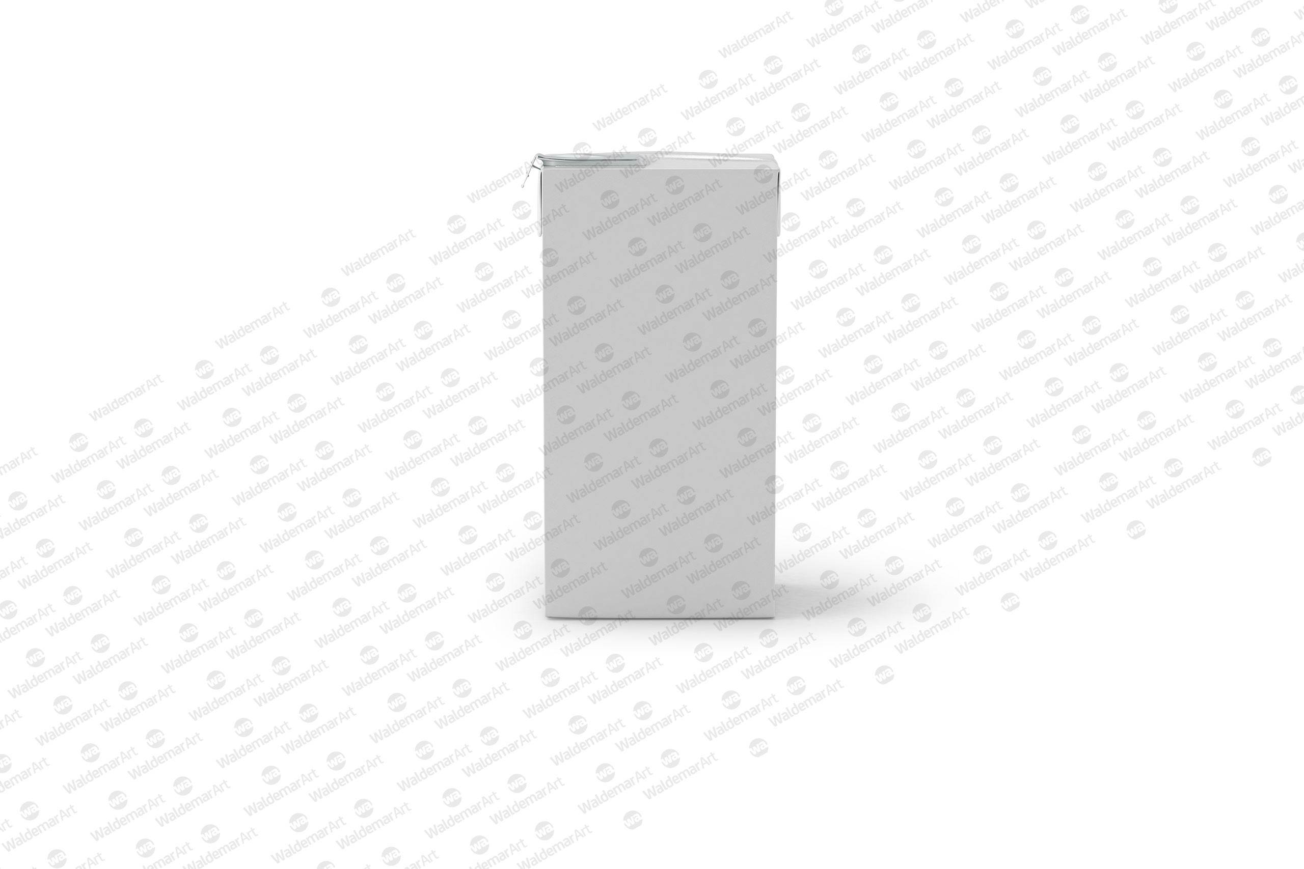 Tetra Pack Brick Mid 1000ml with FlexiCap PSD Mockup Front View