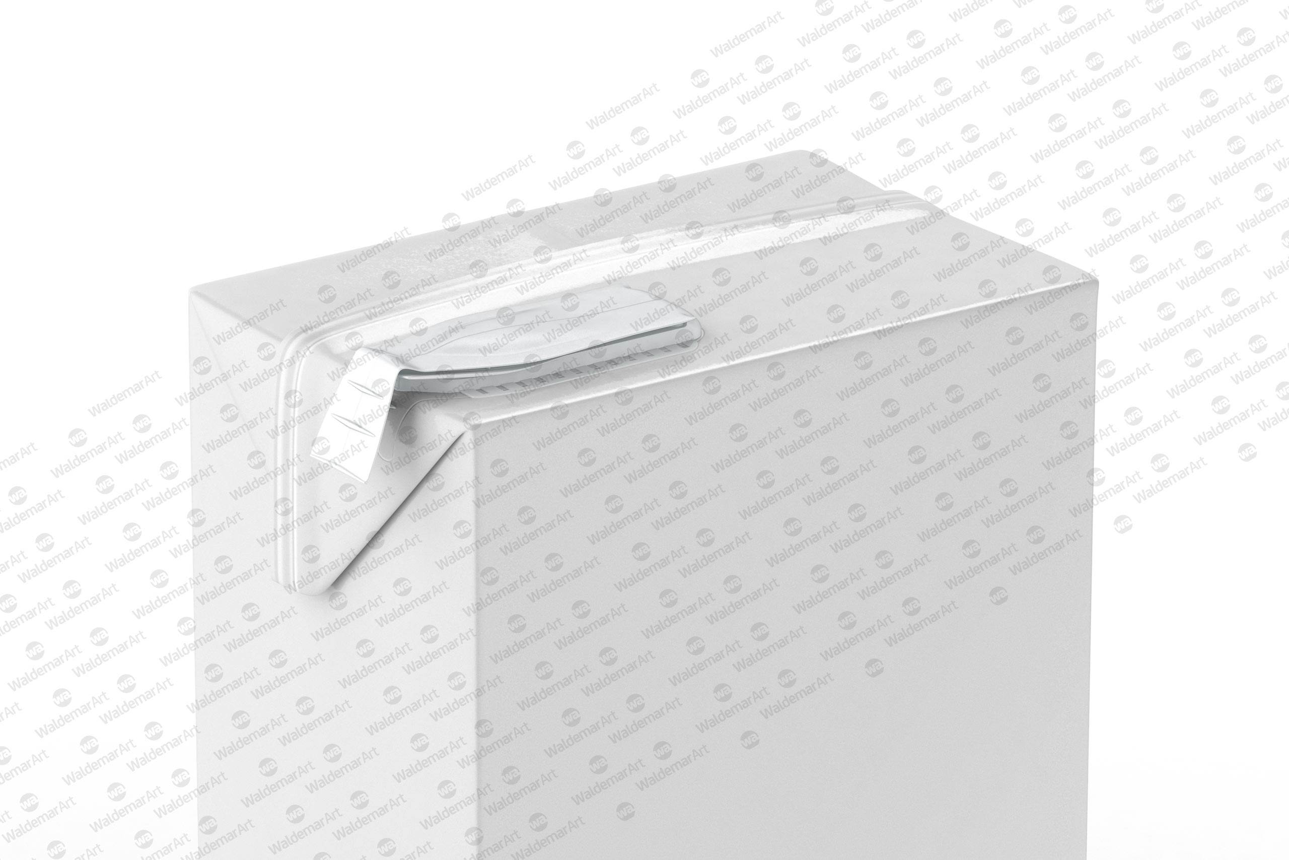 Packaging MockUp of Tetra Pack Brick Mid Aseptic 1000ml with FlexiCap Front-Side View