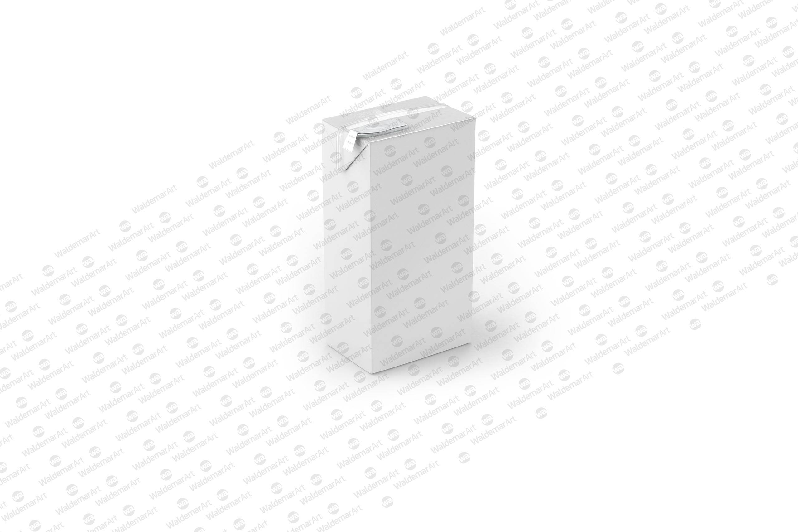 Packaging MockUp of Tetra Pack Brick Mid Aseptic 1000ml with FlexiCap Front-Side View