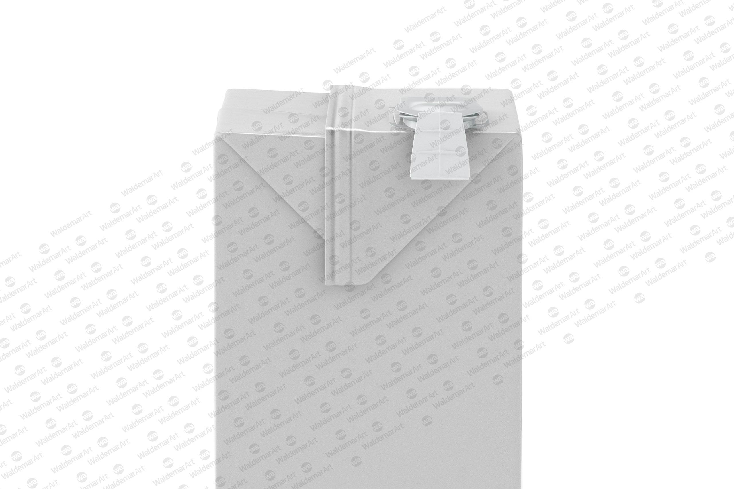 Tetra Pack Brick Mid 1000ml with FlexiCap PSD Mockup Side View