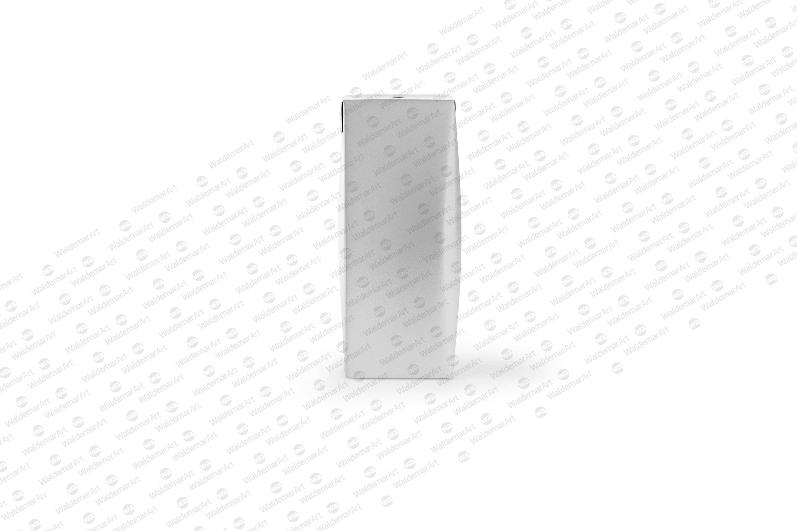Tetra Pack Brick Slim Leaf 200ml Front View Photoshop Mockup