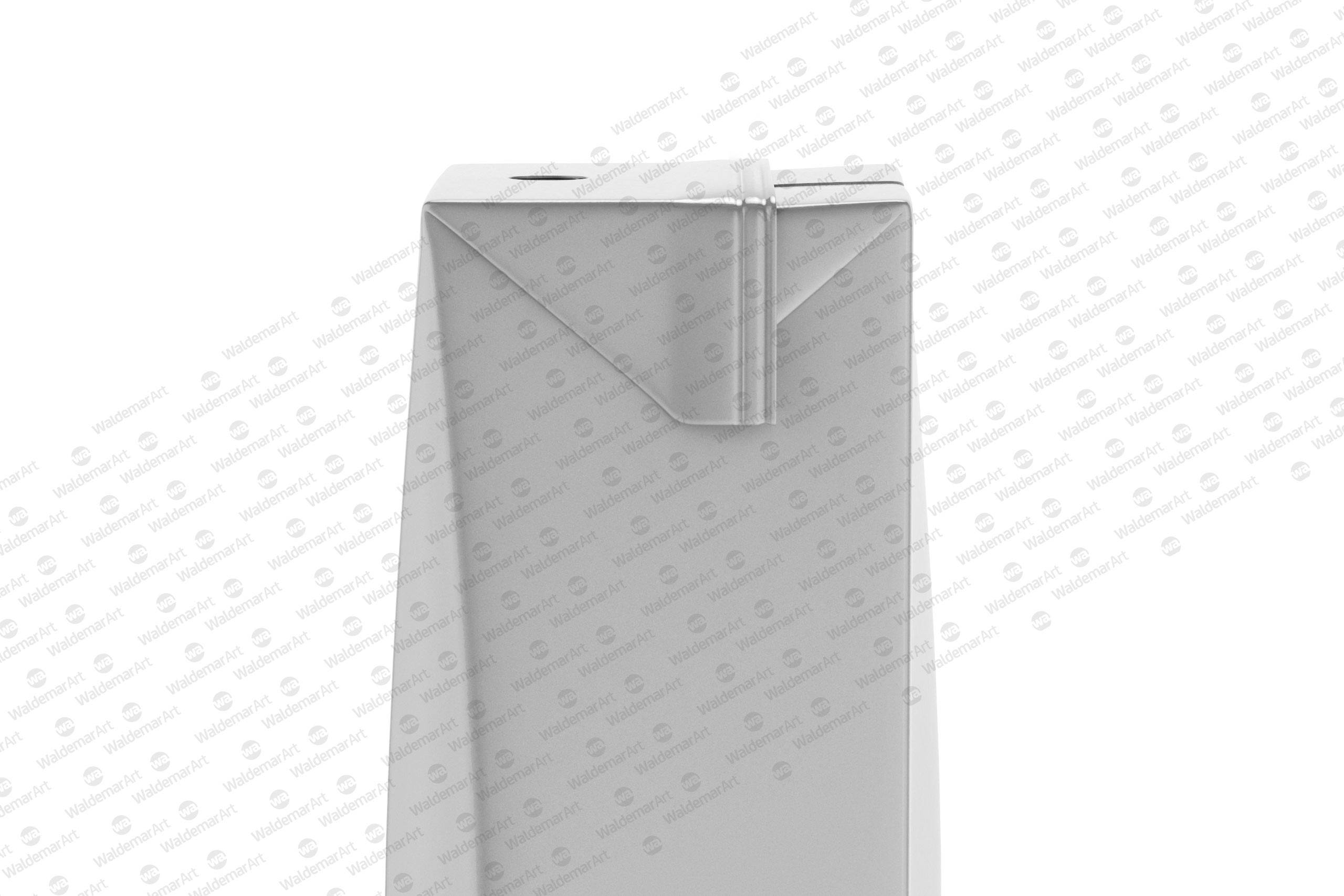 Tetra Pack Brick Slim Leaf 200ml Side View Photoshop Mockup