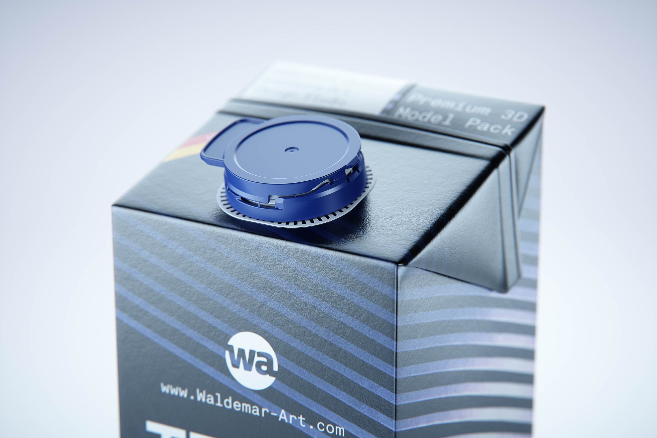 Tetra Pak Brik Edge 1000ml with tethered cap LightWing 30 premium carton packaging 3D model