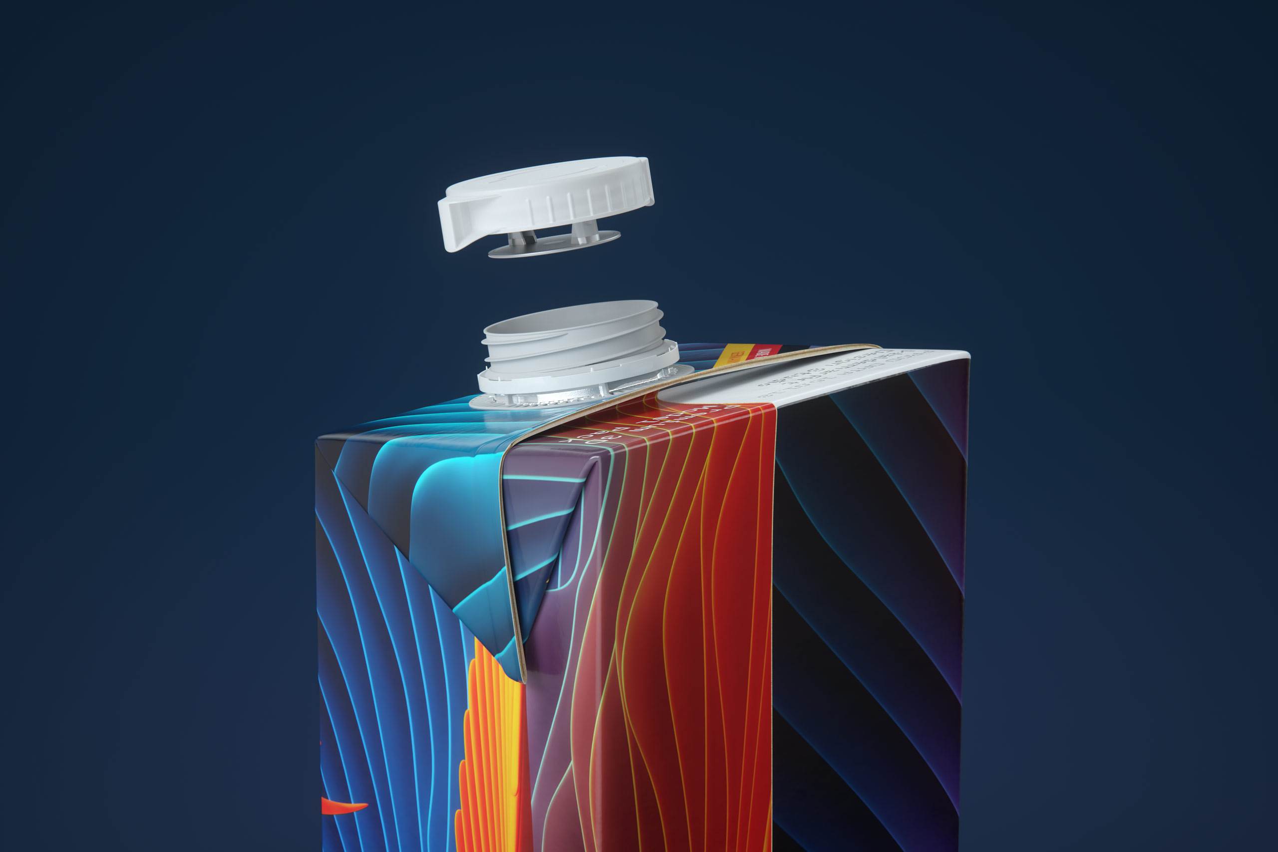 Premium packaging 3D model pak of Tetra Pack Brick EDGE 1000ml with WingCap 30 opening