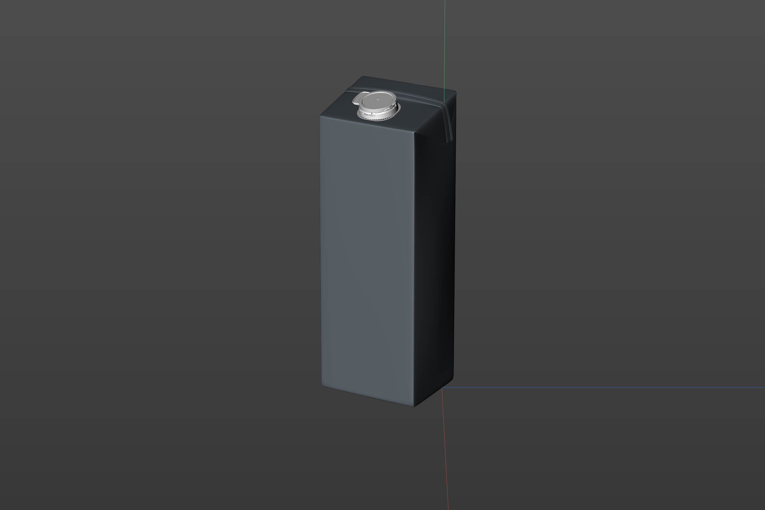 Tetra Pak Brik Edge 1500ml with LightWing 30 premium carton packaging 3D model