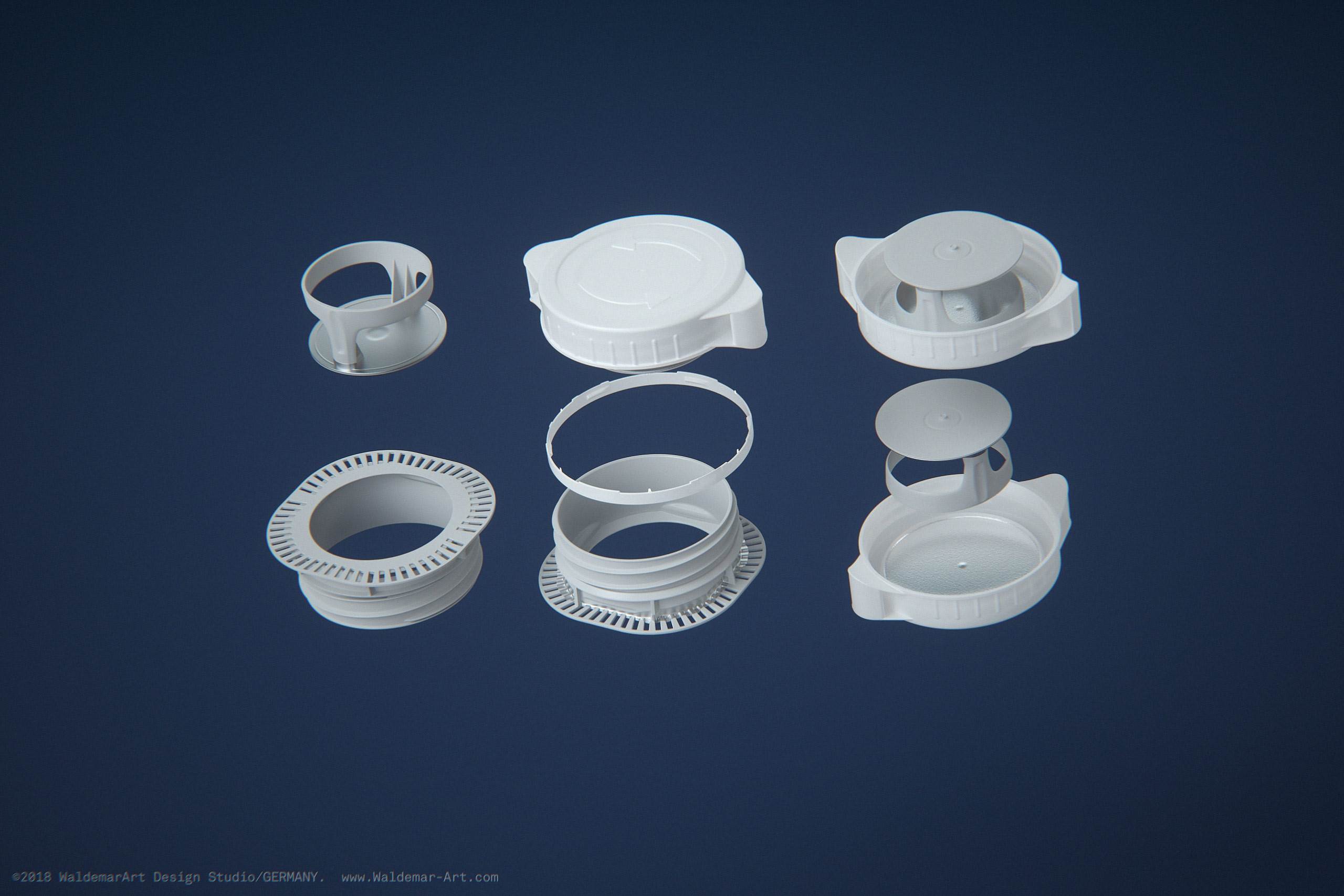 Tetra Pack Brick EDGE 1500ml with WingCap30 Carton packaging professional 3D model pak