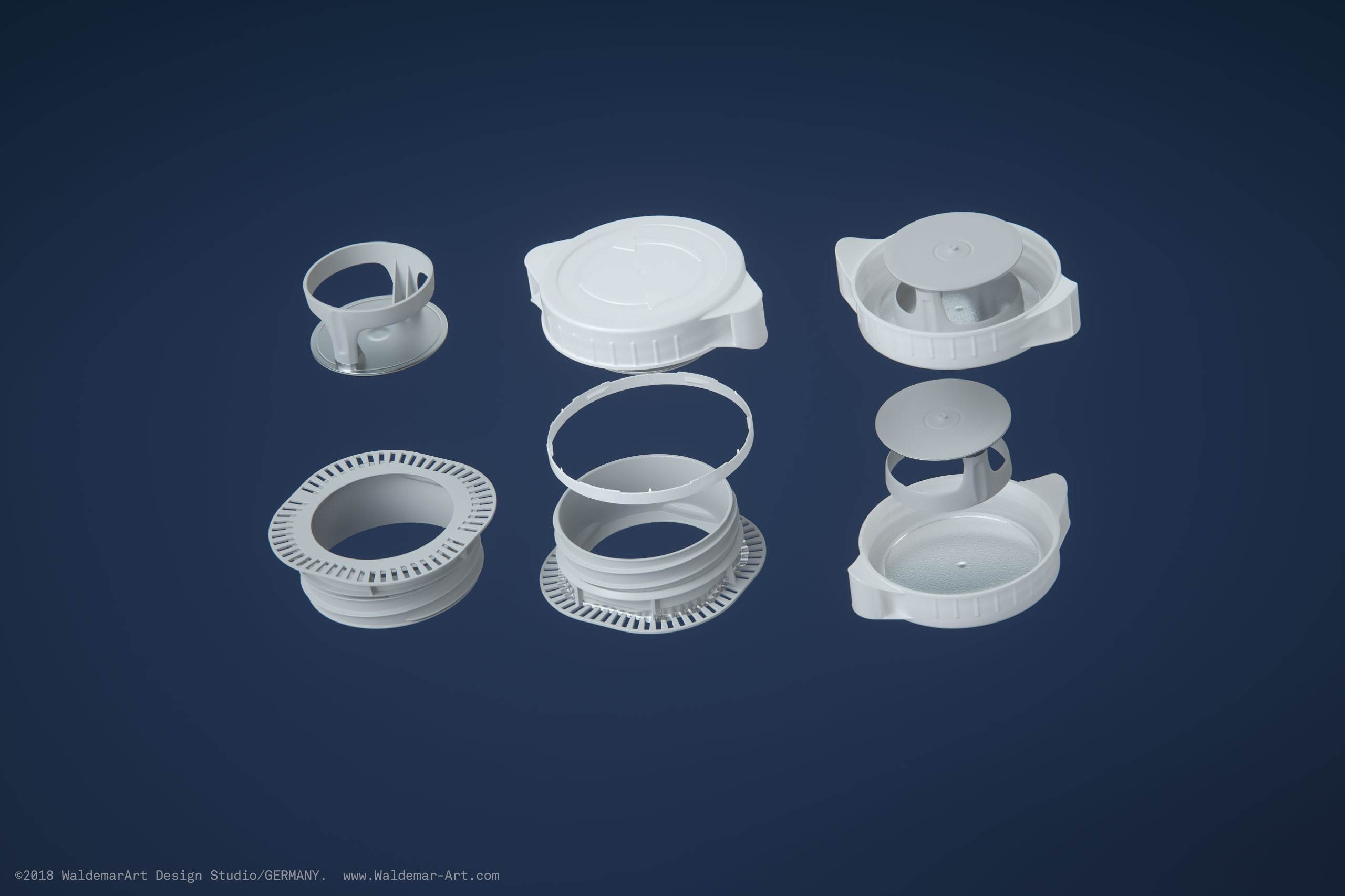 Tetra Pack Brick EDGE 500ml Premium packaging 3D model pak with WingCap 30 closer