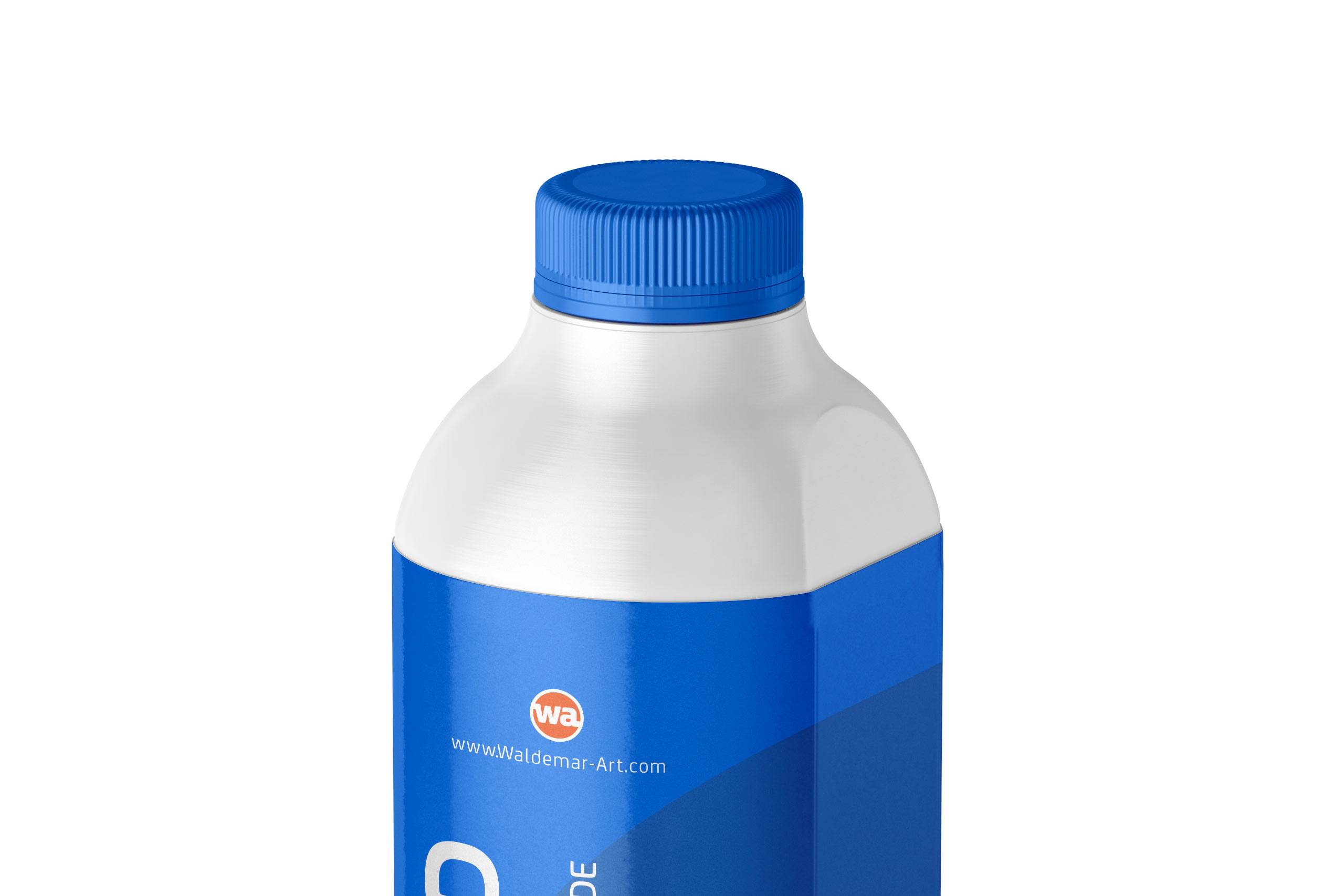 Packaging MockUp of Tetra Pack Evero Aseptic Base-D 1000ml with OrionTop-O38A Front-Side View