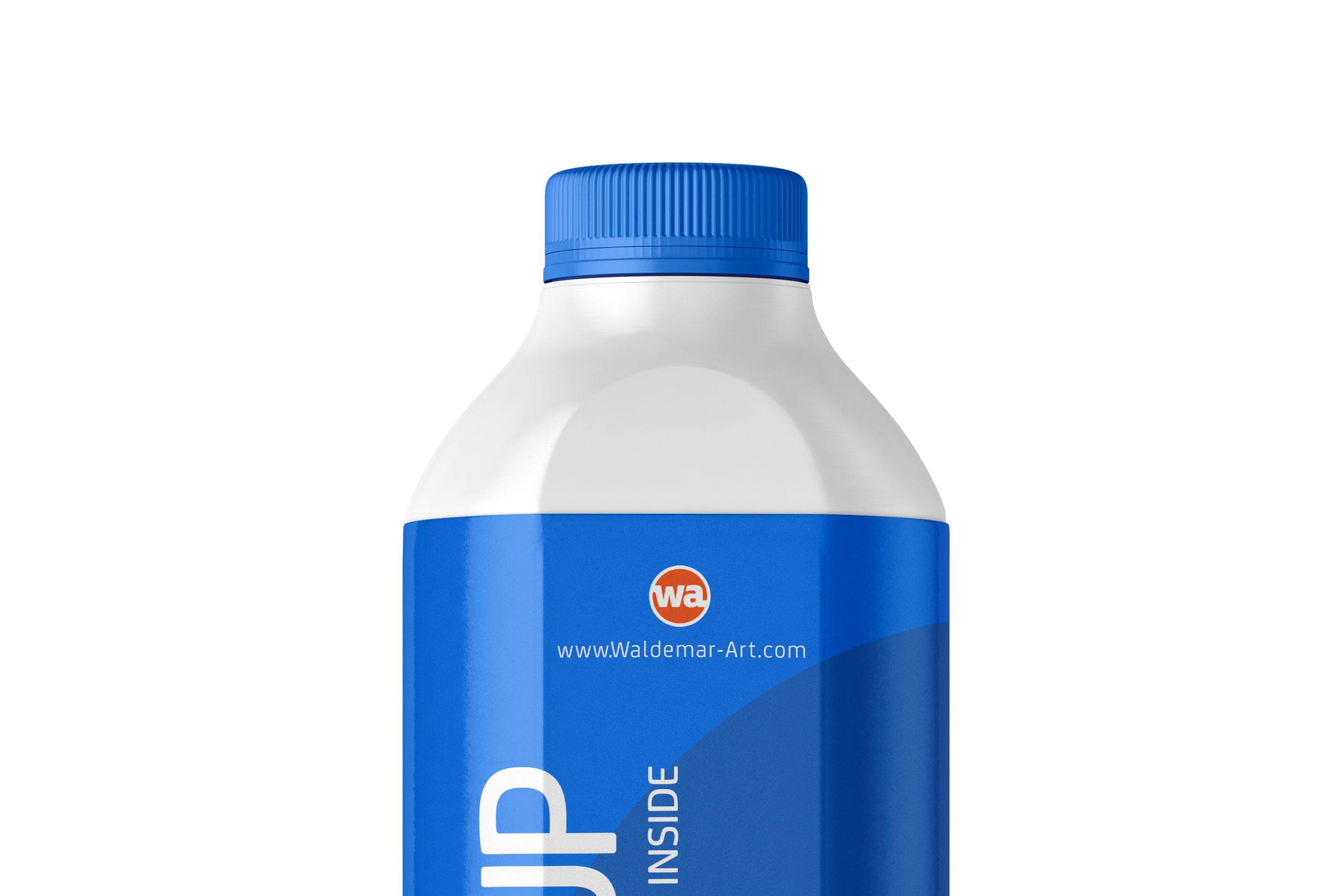 Packaging MockUp of Tetra Pack Evero Aseptic Base-D 1000ml with OrionTop-O38A Side View
