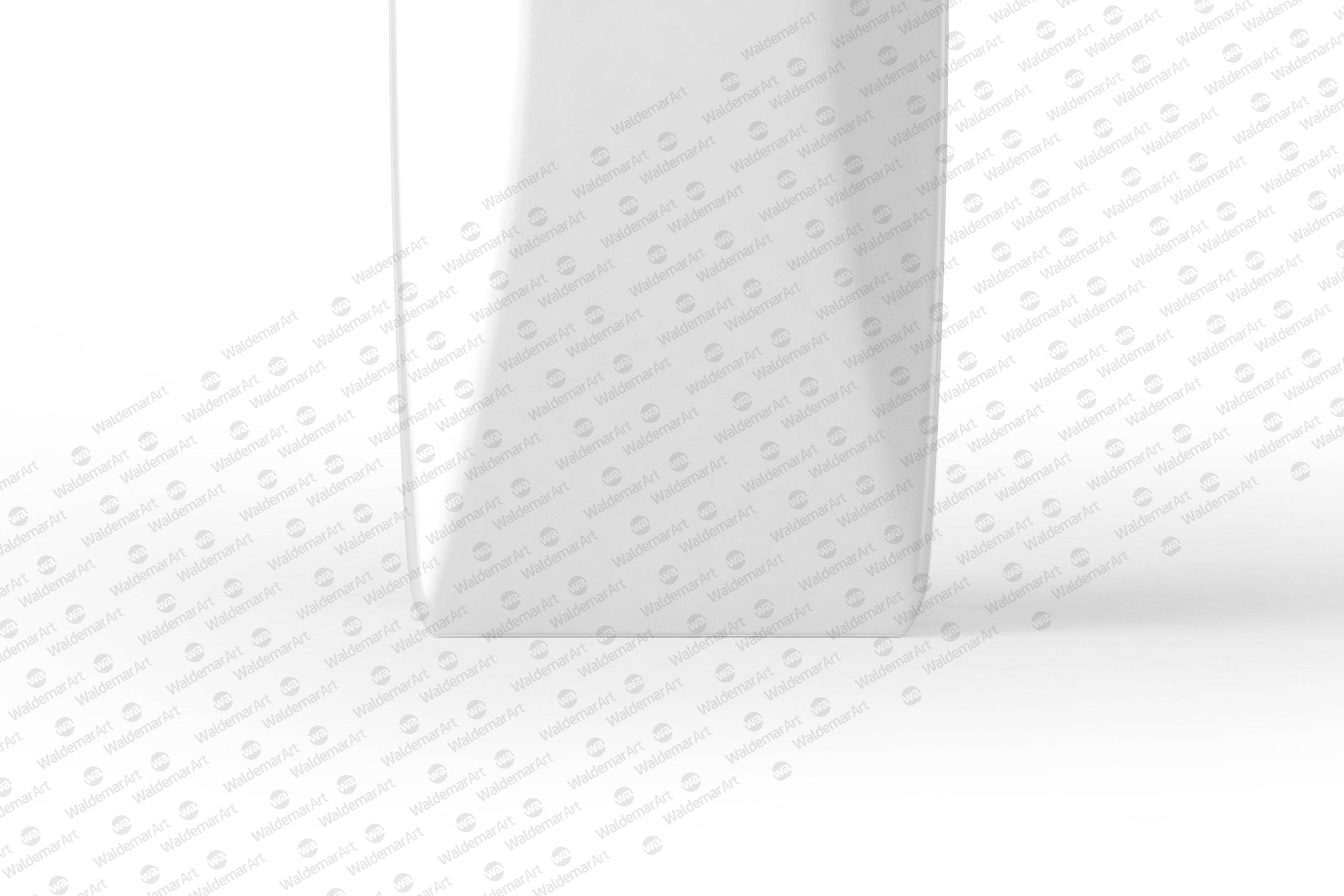 Tetra Pack Gemina Leaf 1000ml PSD Mockup. Front View