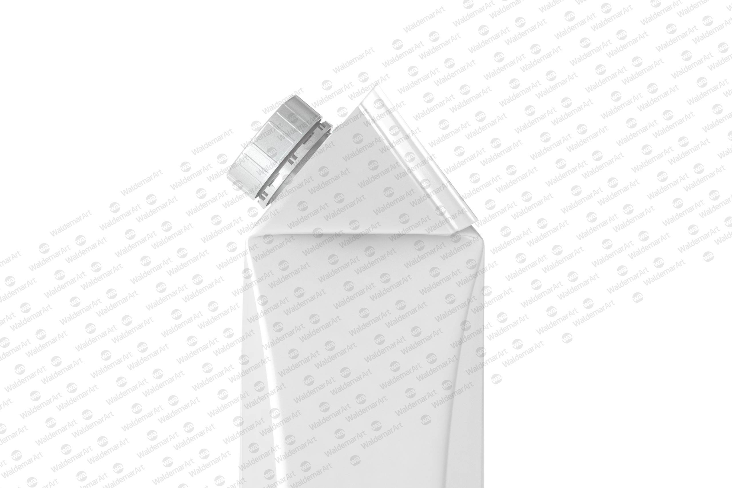 Tetra Pack Gemina Leaf 1000ml Mockup. Side View