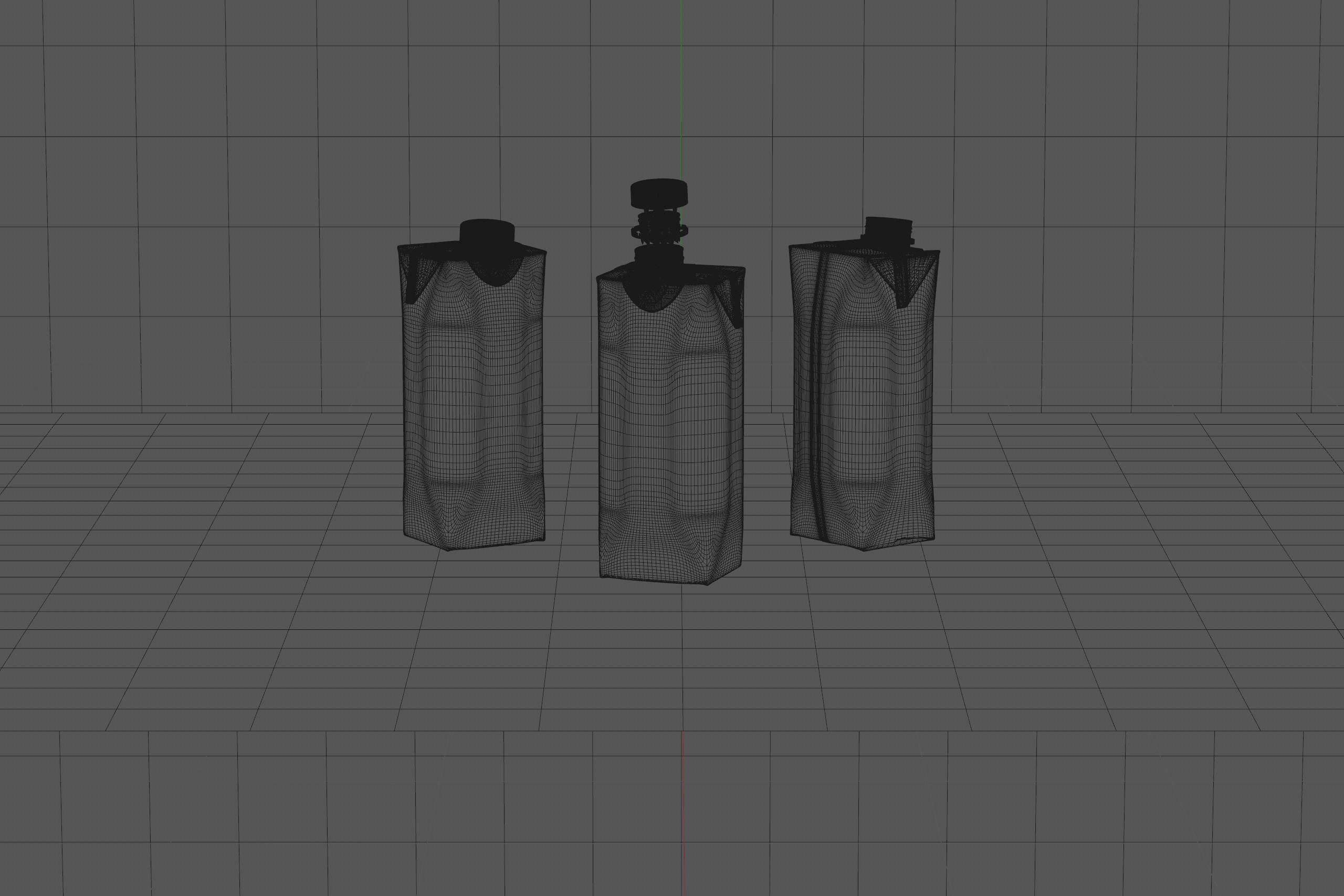 Tetra Pack Prisma Square 500ml with DreamCap packaging 3d model pak