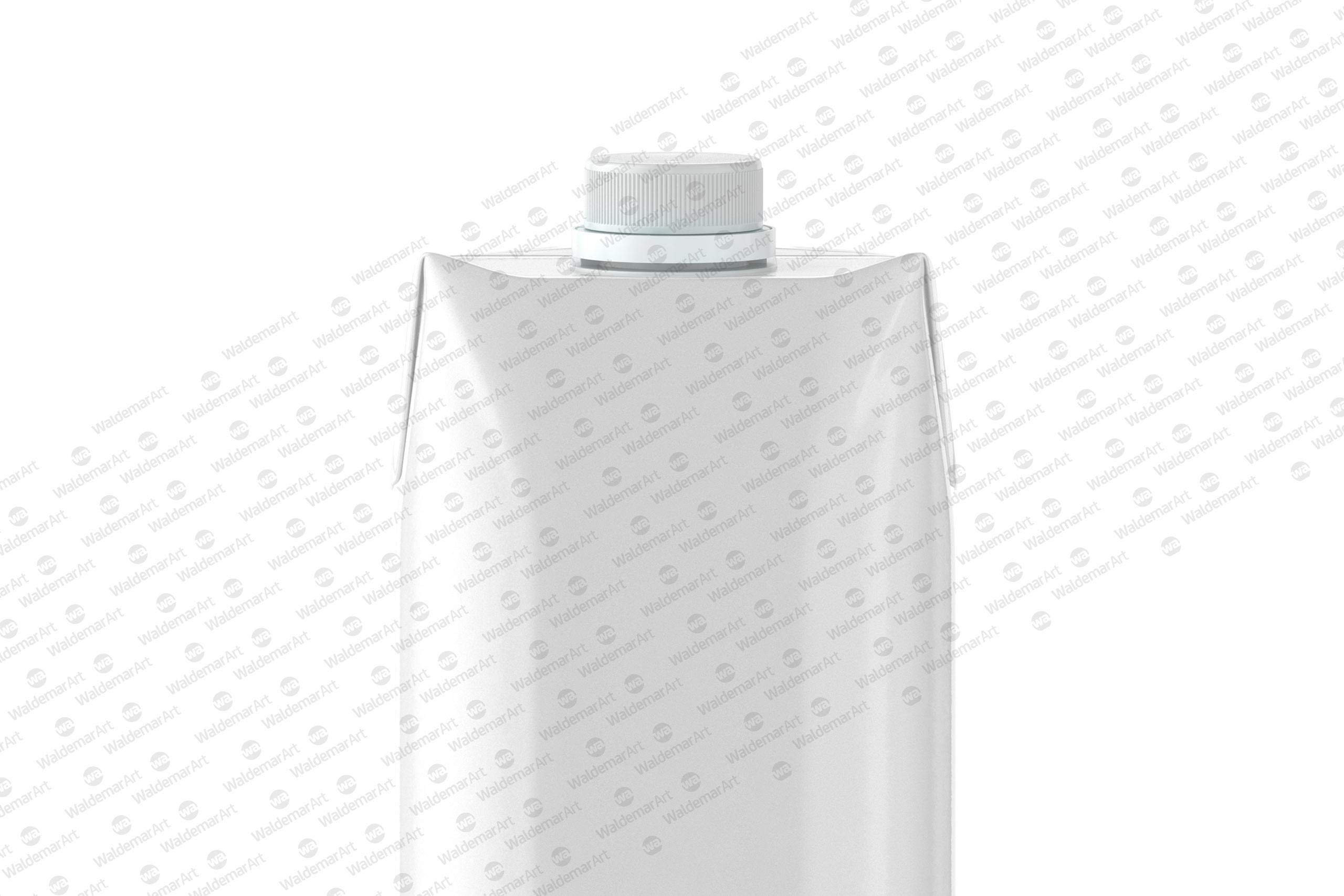 PSD Mockup of Tetra Pack Prisma 1000ml Front View