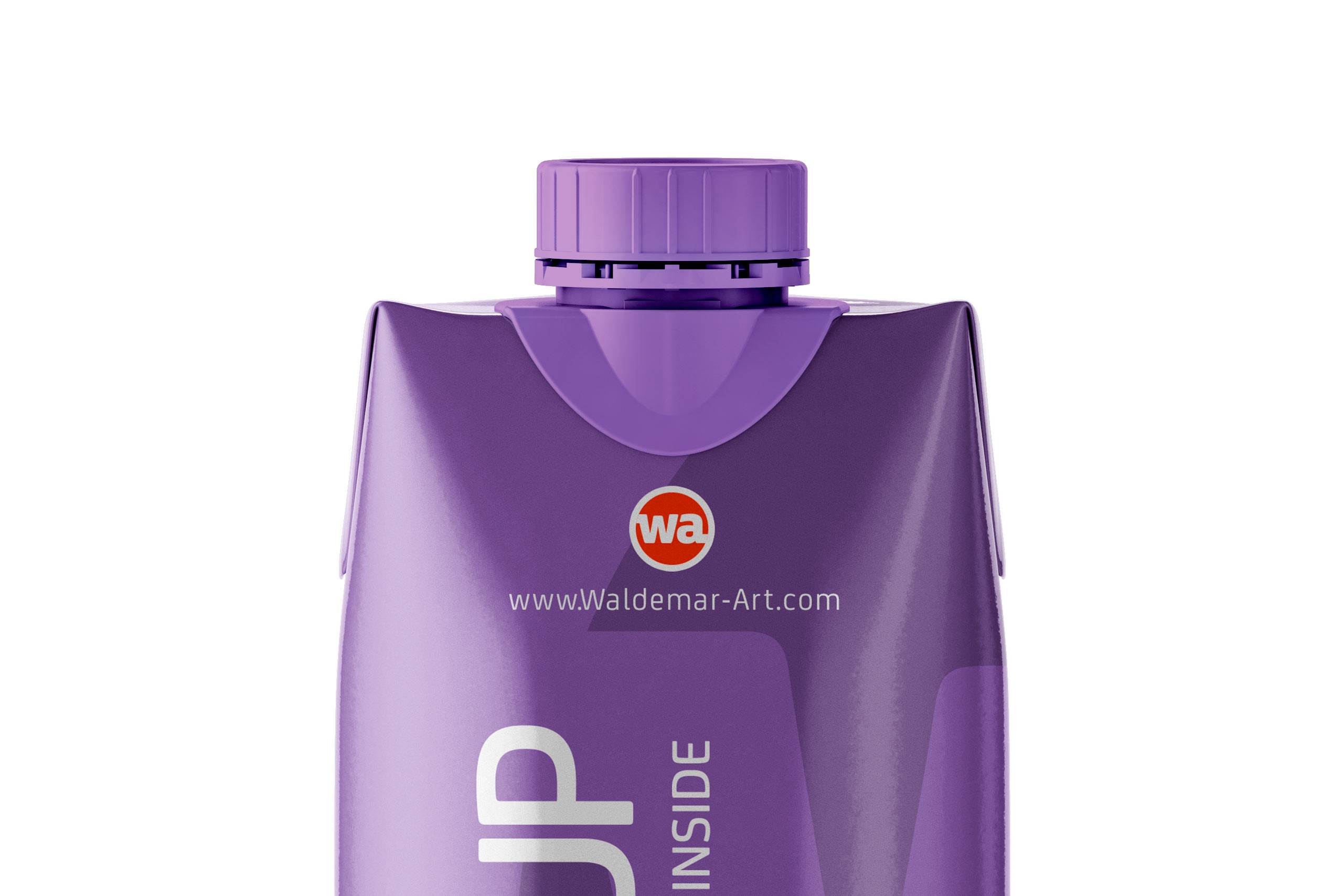 Carton Mockup of Tetra Pack Prisma 500ml Front View