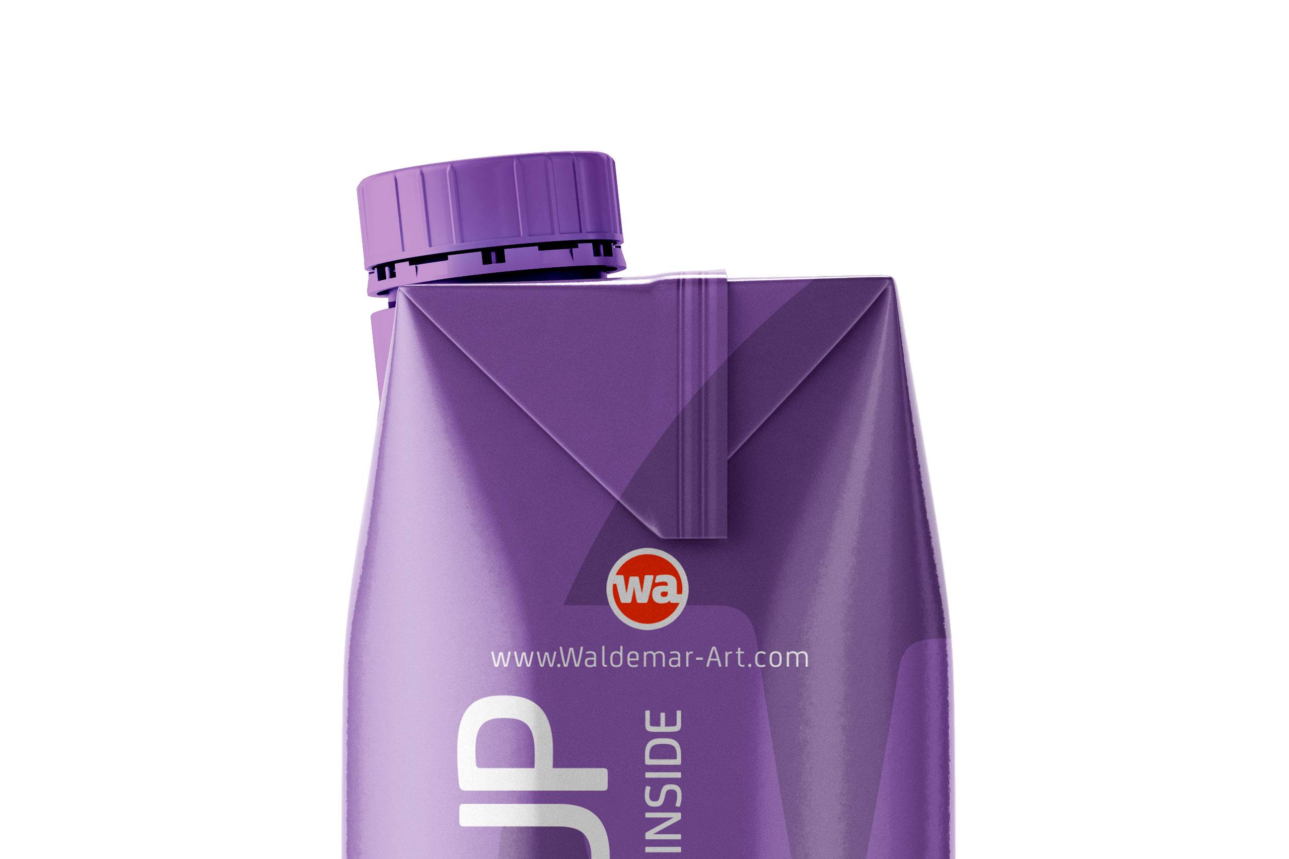 Photoshop Mockup of Cartron packaging of Tetra Pack Prisma 500ml Side View