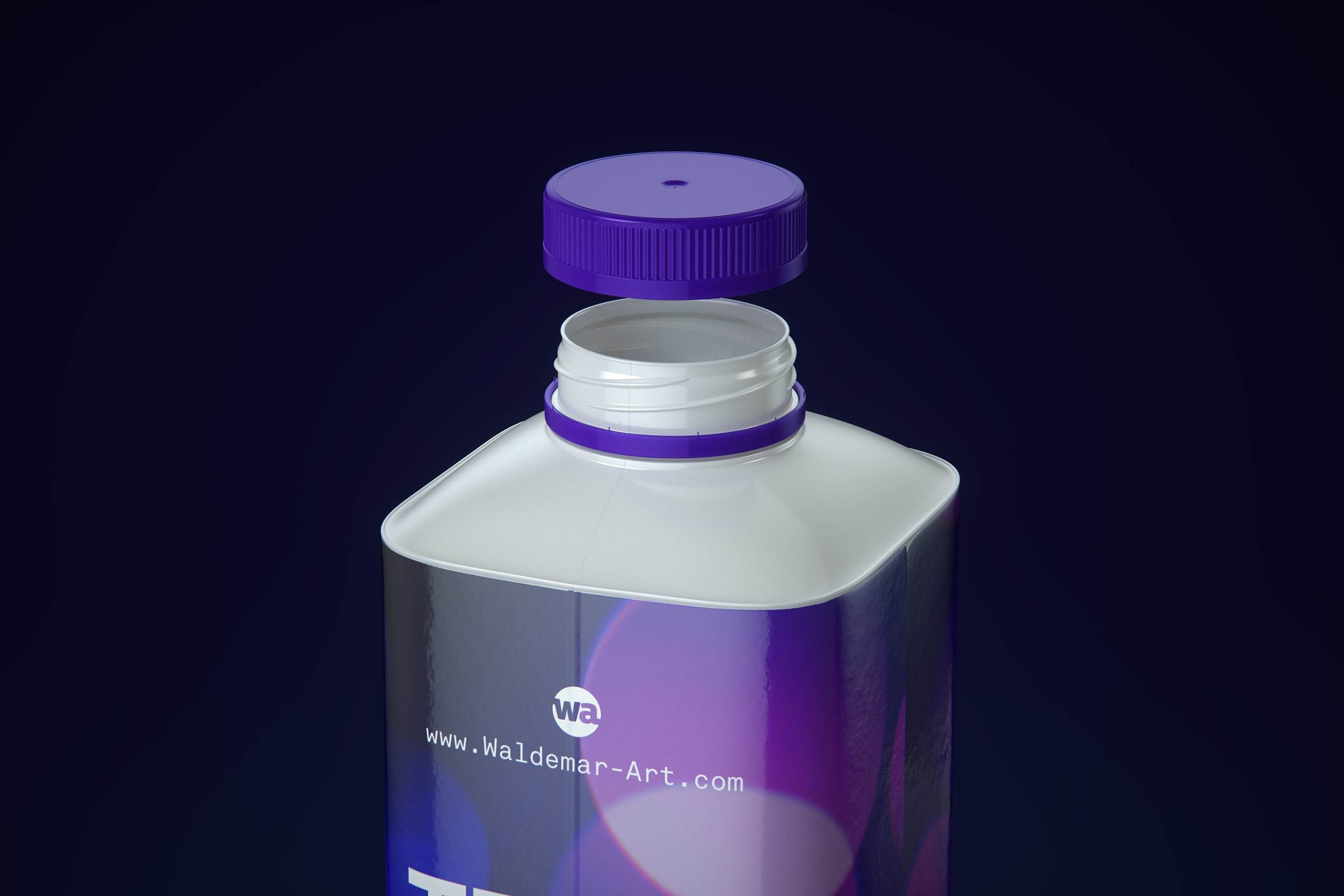 3d model pak of the Tetra Pack Top Base 1000ml with Eifel O38 closer