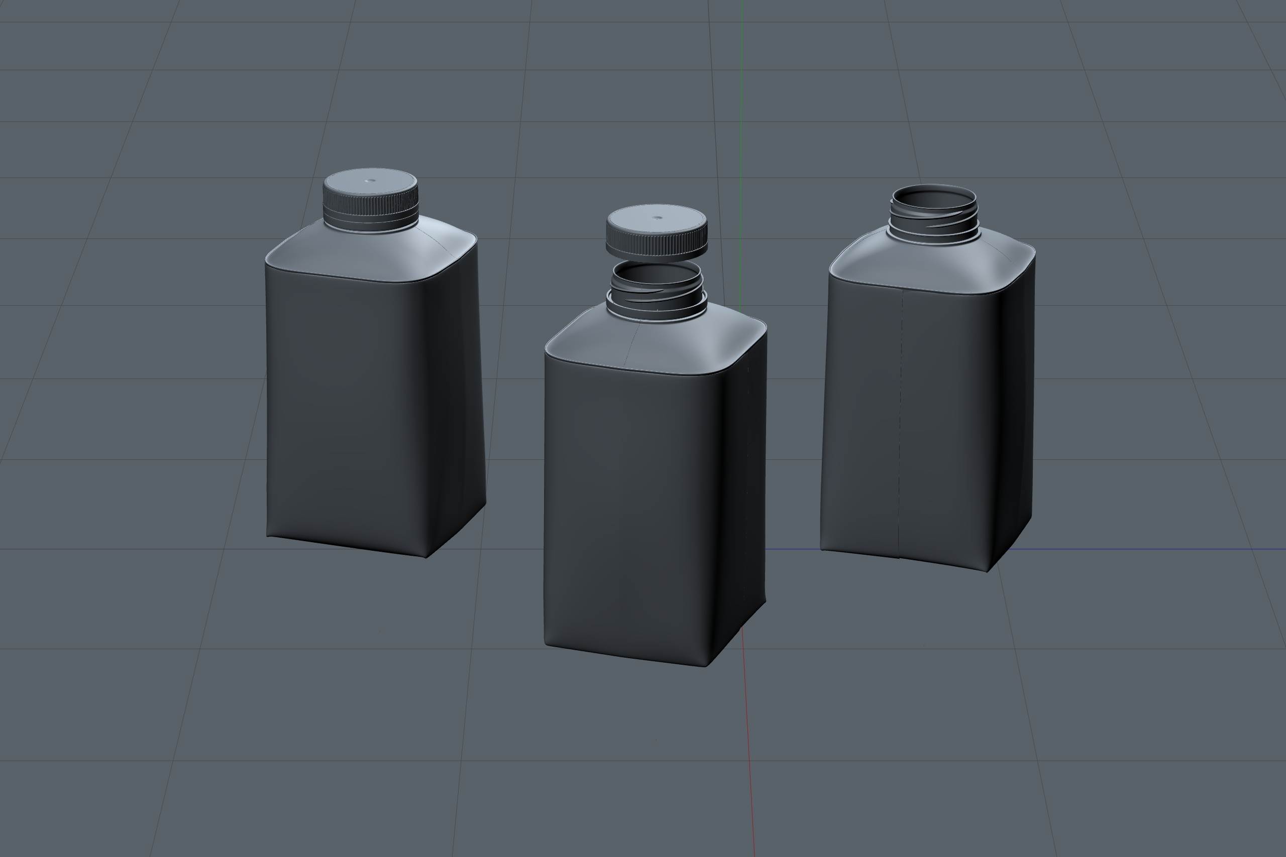 Premium 3d model pak of the Tetra Pack Top Base 500ml with Eifel O38 closer