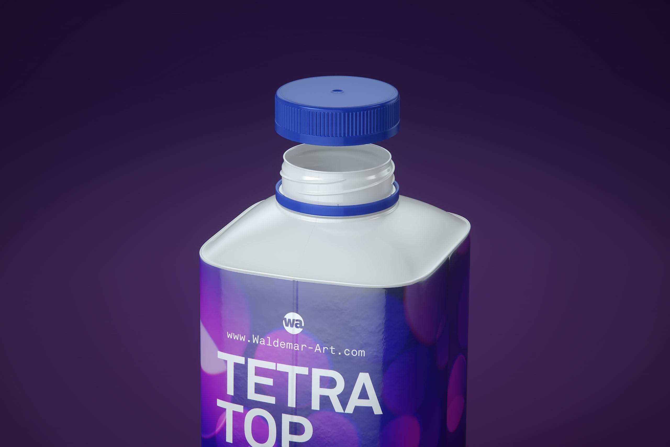 Premium 3d model pak of the Tetra Pack Top Base 500ml with Eifel O38 closer