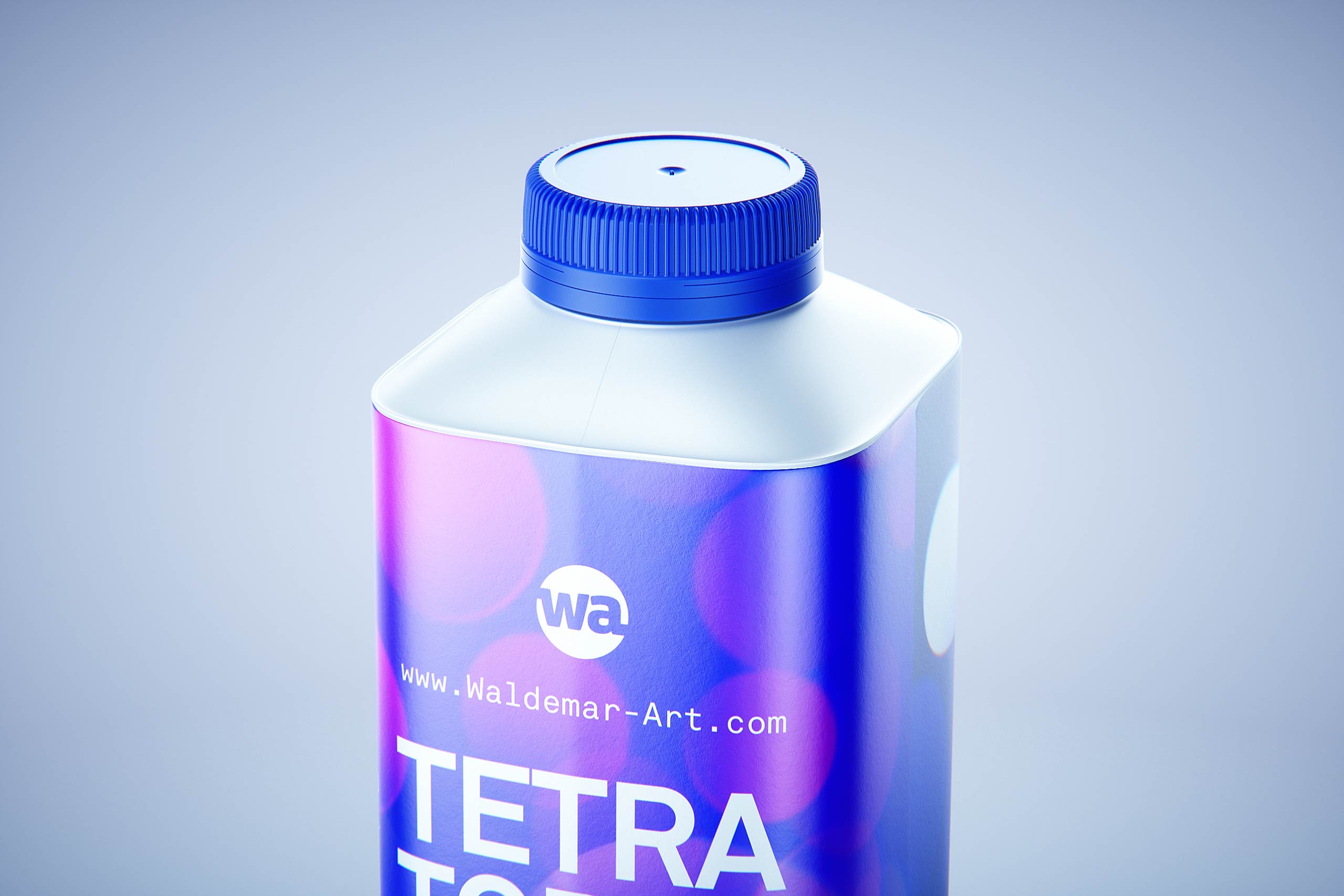 Packaging 3D model pak of Tetra Pack Top Base 750ml with tethered cap C38 Pro