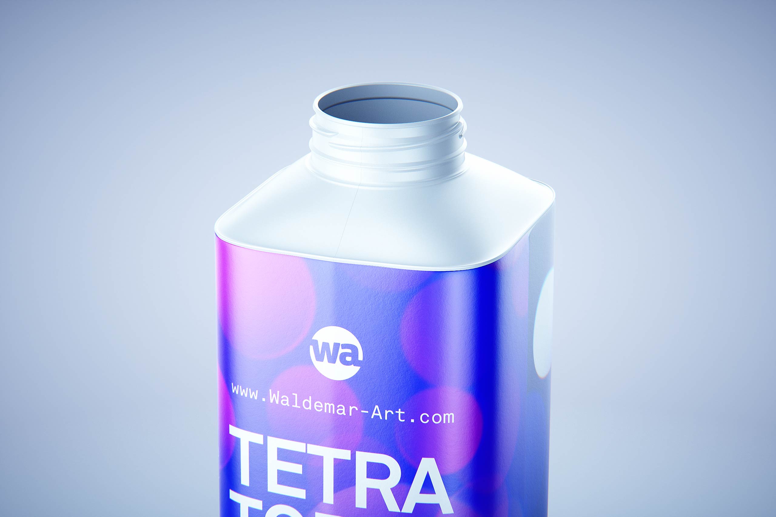 Packaging 3D model pak of Tetra Pack Top Base 750ml with tethered cap C38 Pro