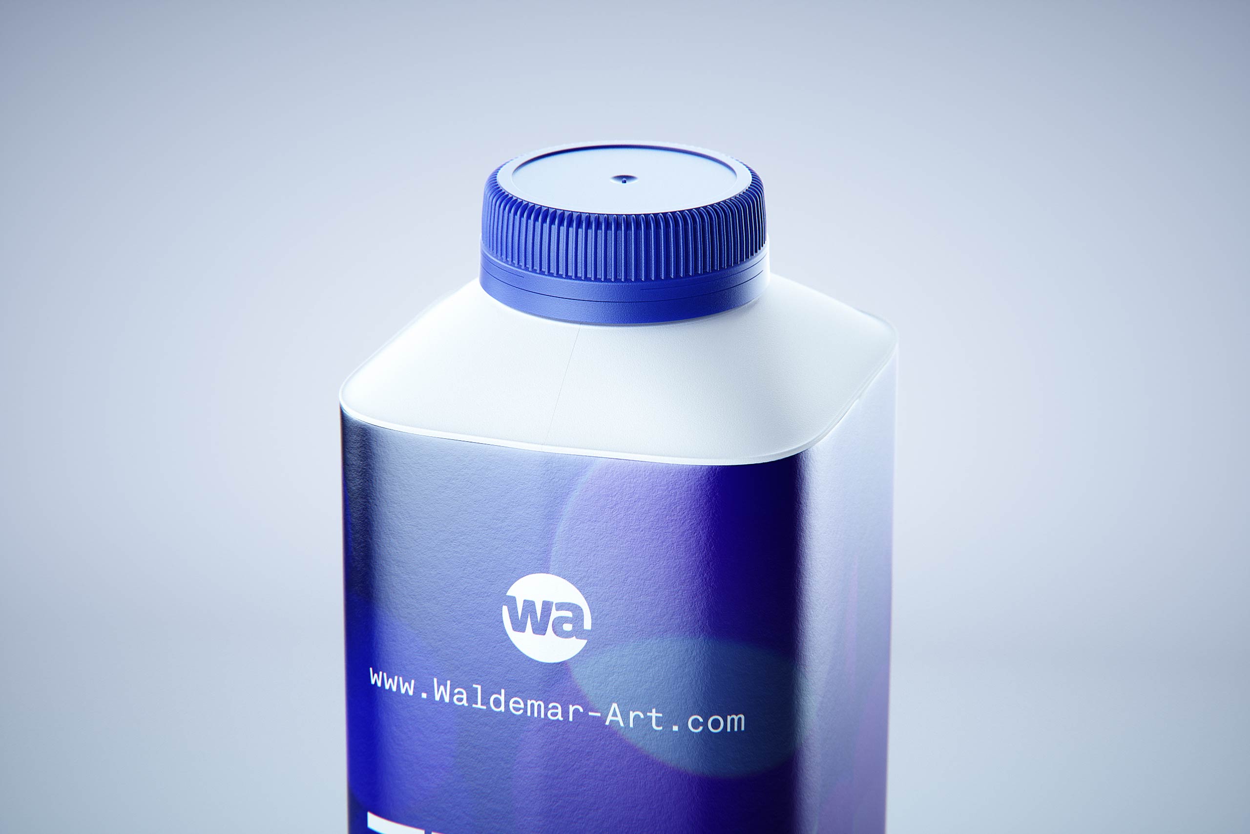 Tetra Top Base 1000ml with tethered cap C38Pro premium carton packaging 3d model
