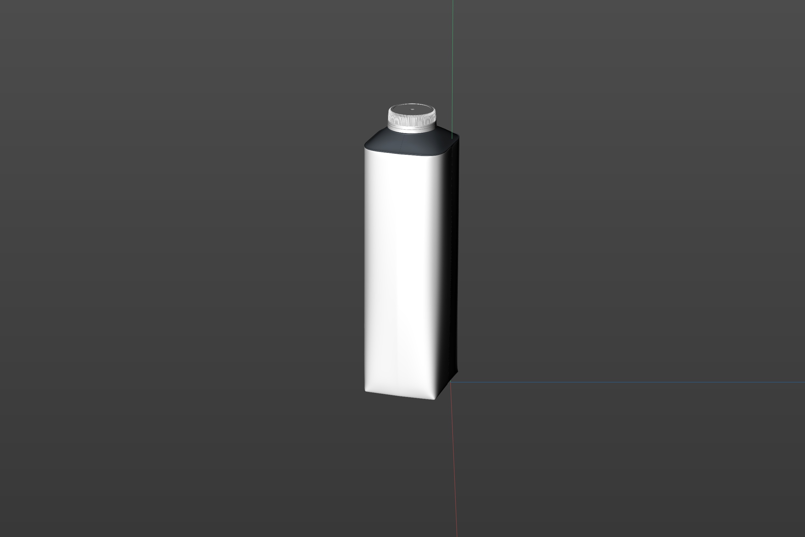 Tetra Top Base 1000ml with tethered cap C38Pro premium carton packaging 3d model