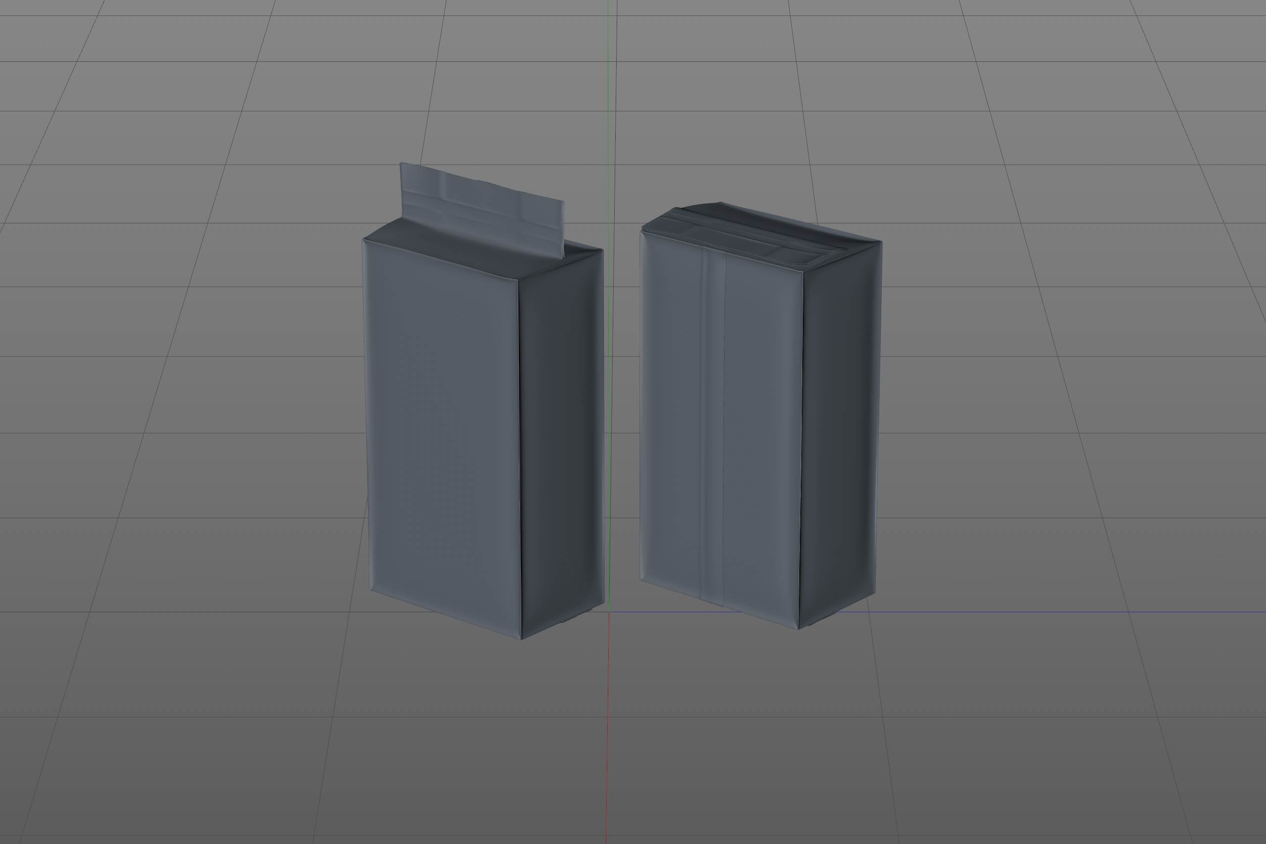 Vacuum Ground Coffee Packaging 250g 3d model