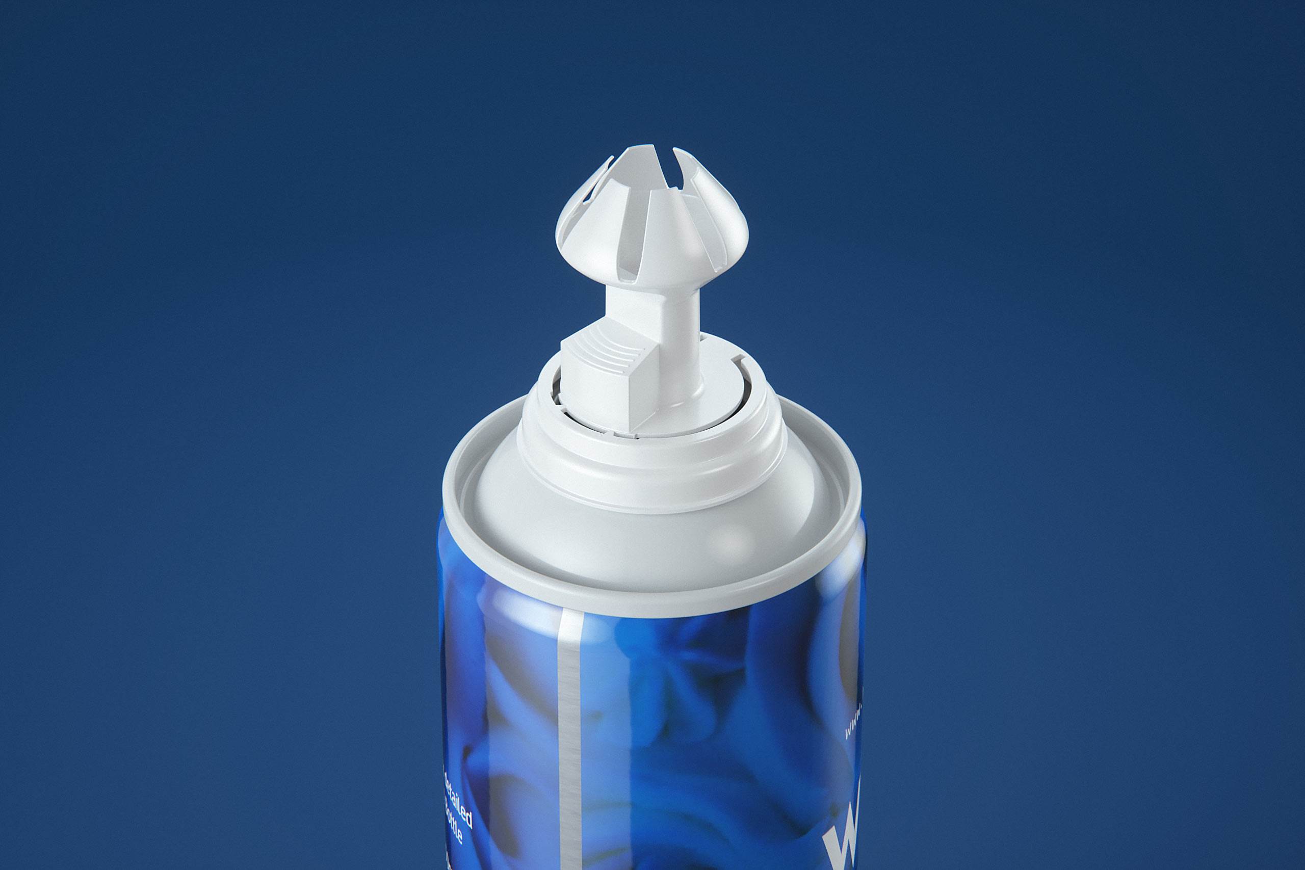 Packaging 3D model of the Whipped Cream Metal Bottle 250ml
