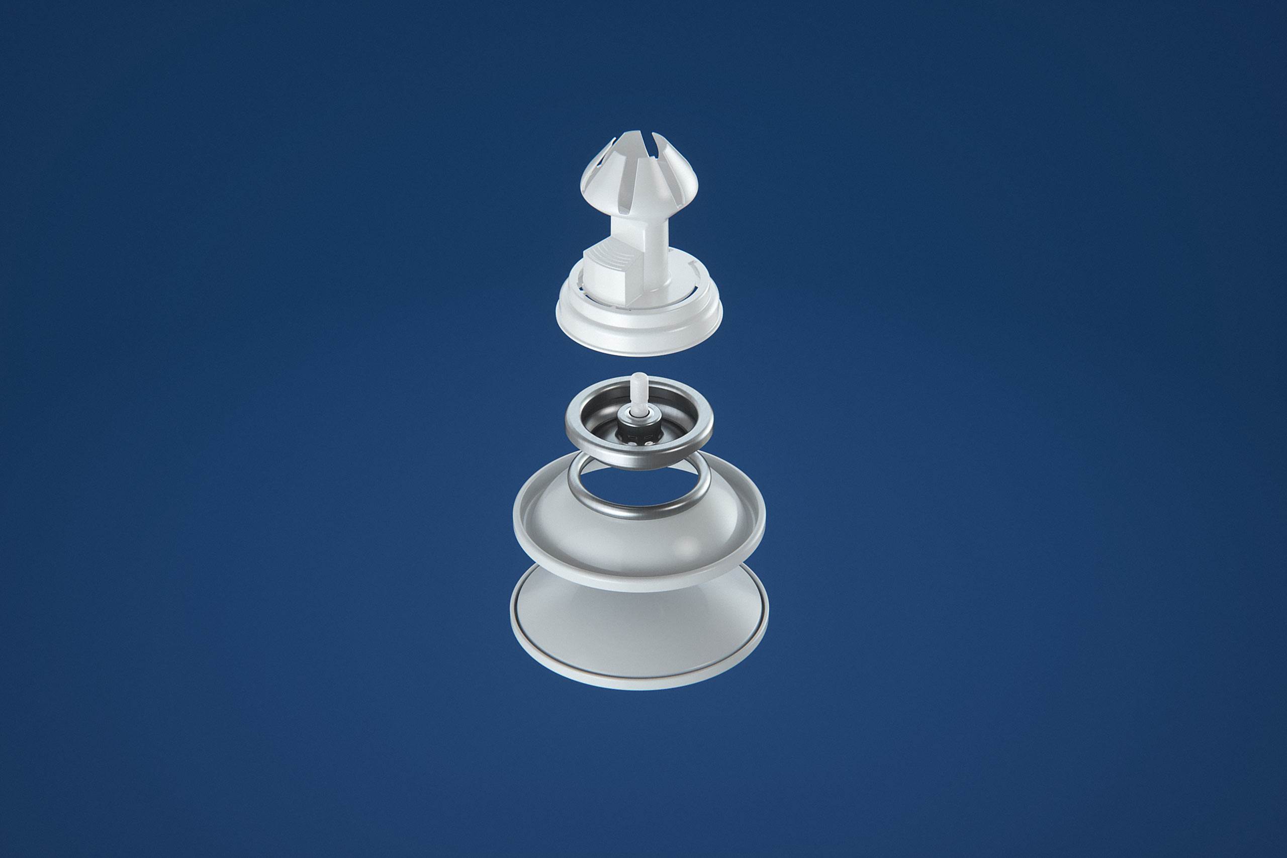 Packaging 3D model of the Whipped Cream Metal Bottle 250ml