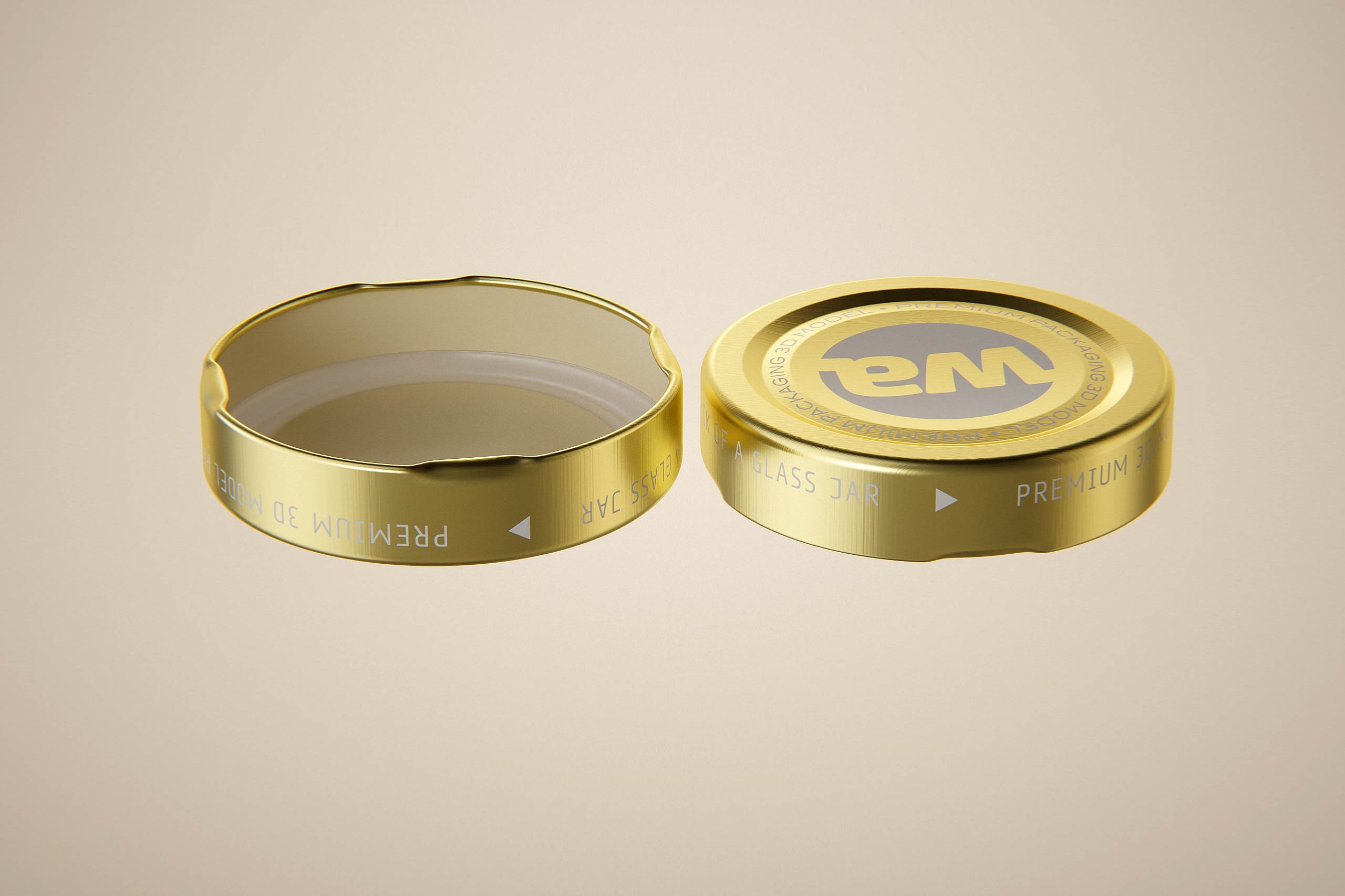 Yorkshire Honey Glass Jar 270g packaging 3d model